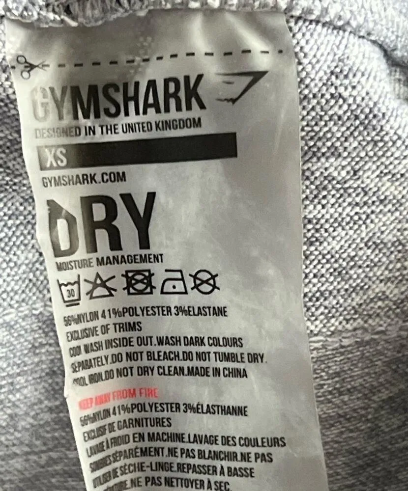 Gymshark Flex Dry Moisture Management Athletic Leggings | Steel Blue/Navy | XS - Image 5