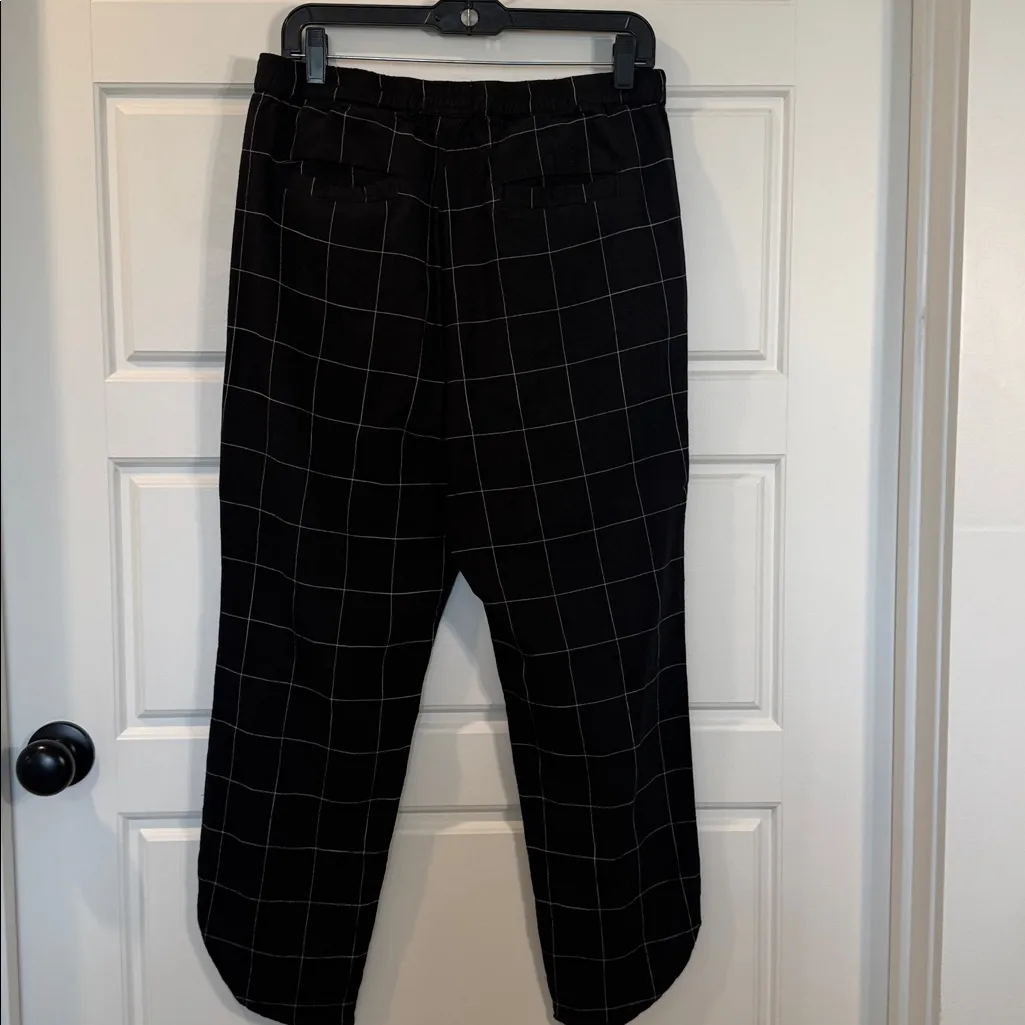 Marine Layer Allison Pants in Black Windowpane medium - Image 5