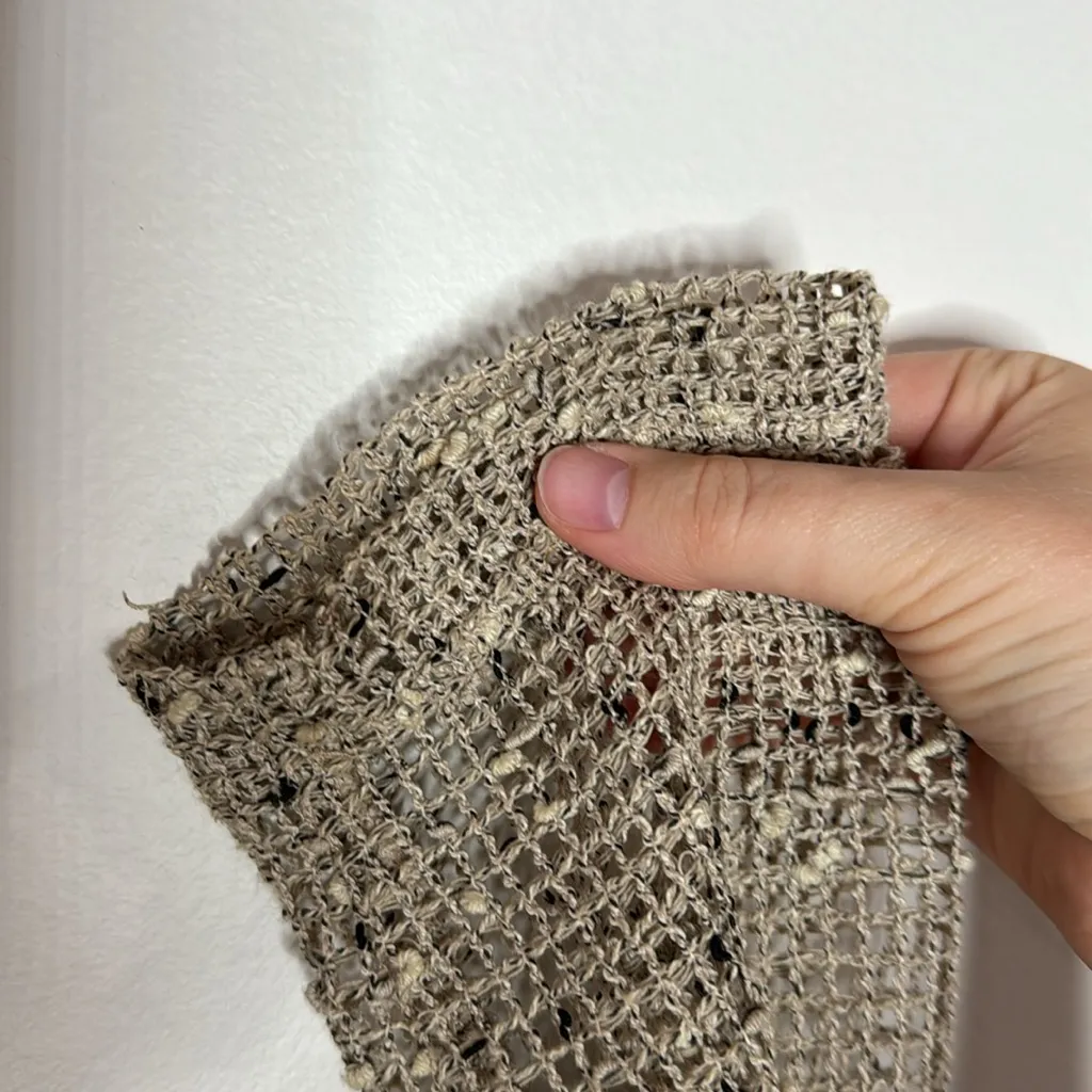 Joseph Ribkoff Boho printed knit overlay Jacket with wooden bead trim size L - Image 7