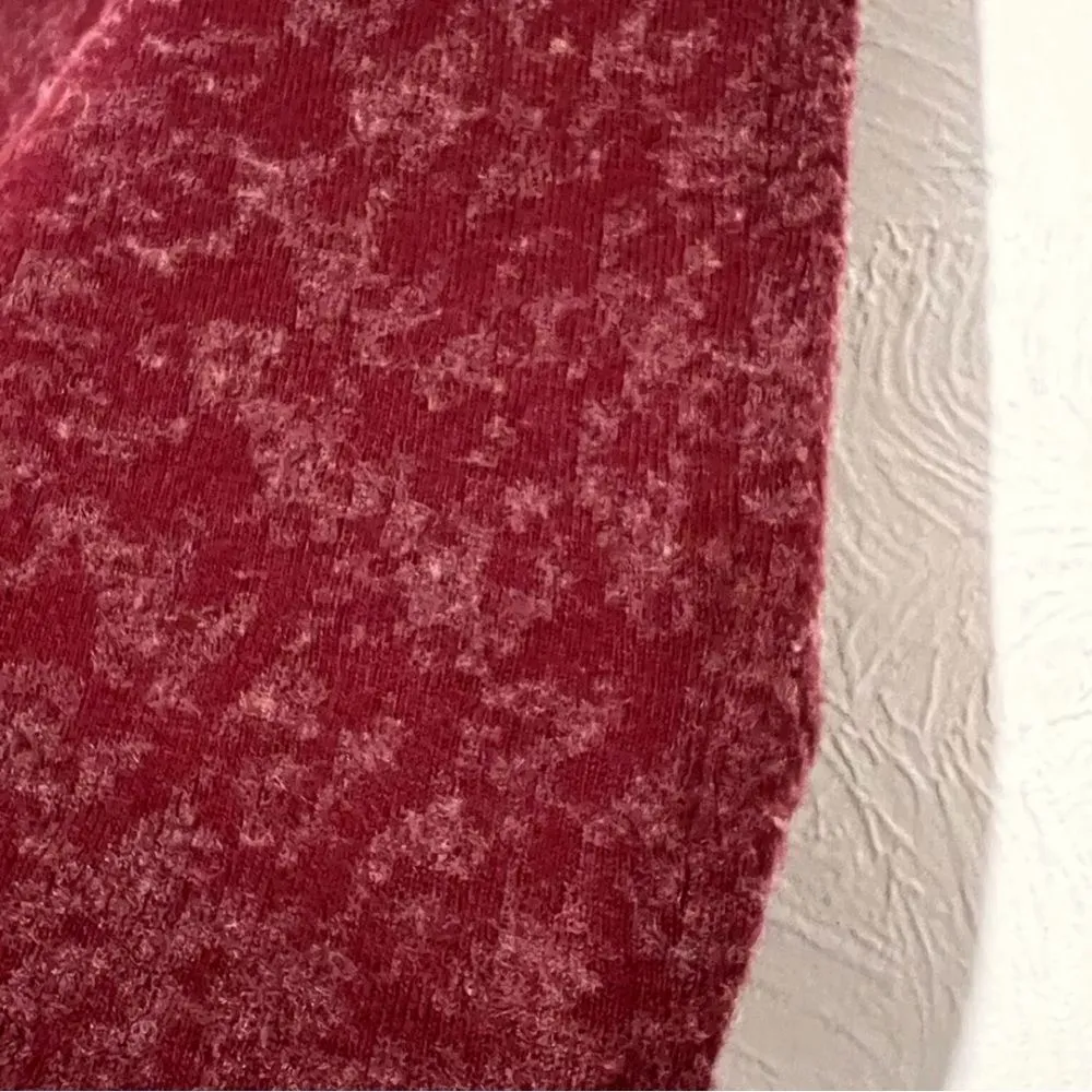 Eileen Fisher Merino Cotton Felted Textured Skirt Size M  Red Womens M - Image 6