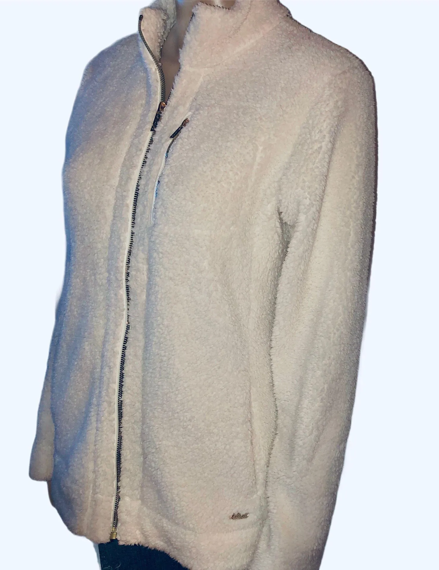 Calvin Klein Sherpa Fleece Zippered Jacket - Image 2