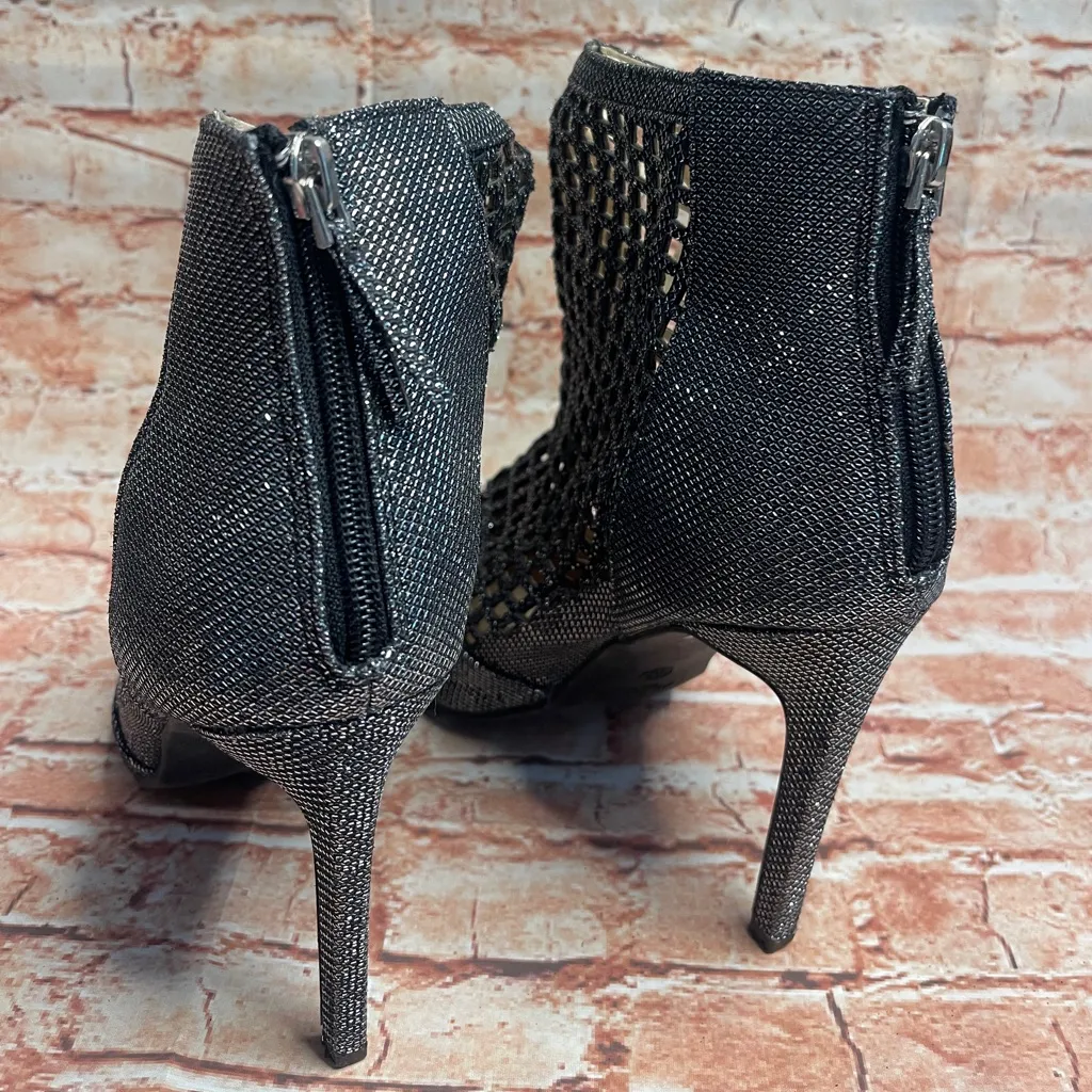 Elegant Black Mesh Women's Ankle Boots - Image 5
