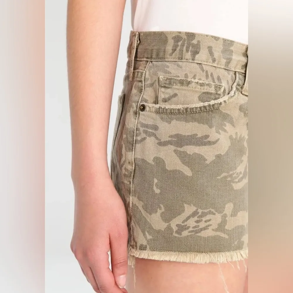 Current/Elliott  The Boyfriend Broken Camo Shorts - Image 3
