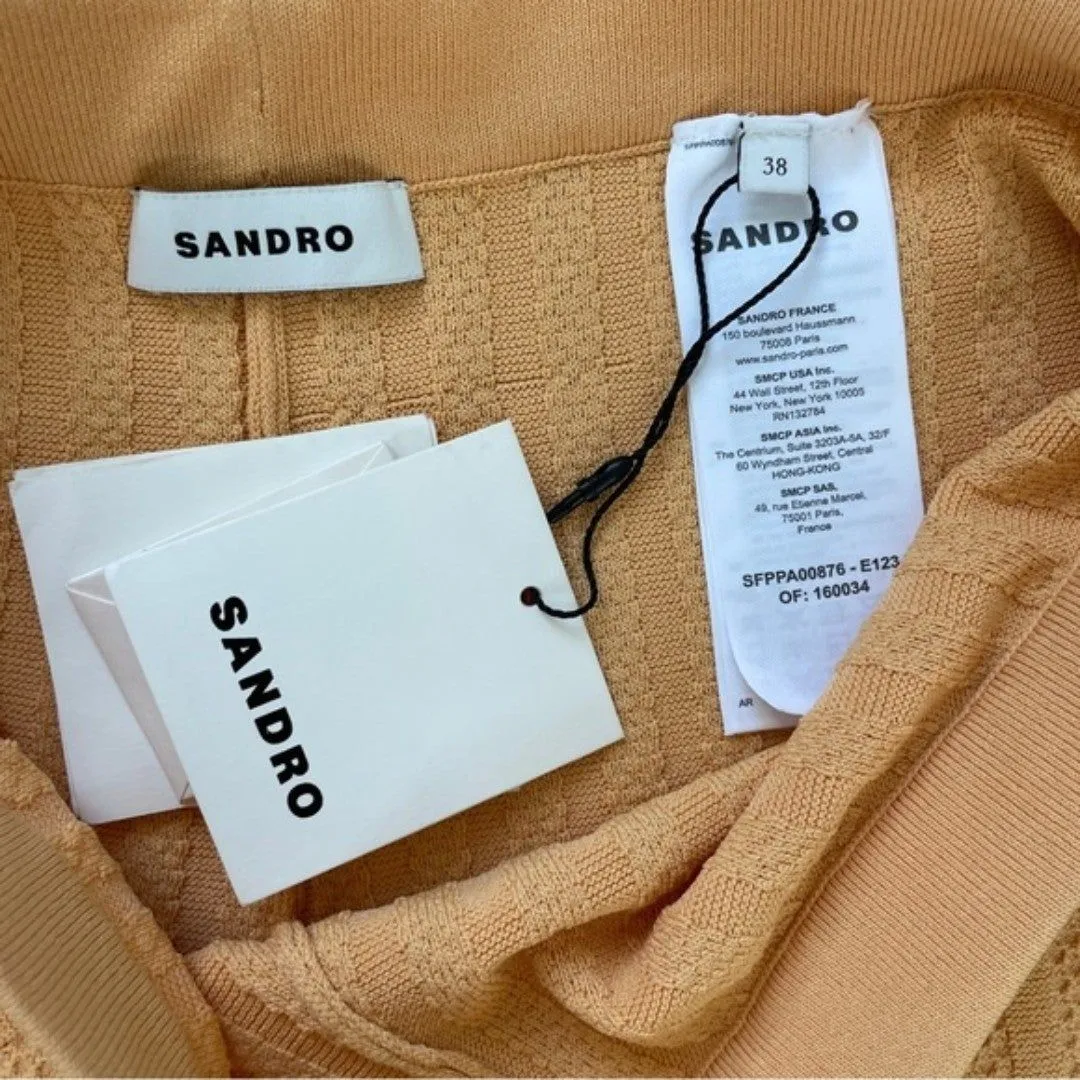 NWT $325 Sandro Baltimore Ribbed Knit Trouser Pant - Image 10