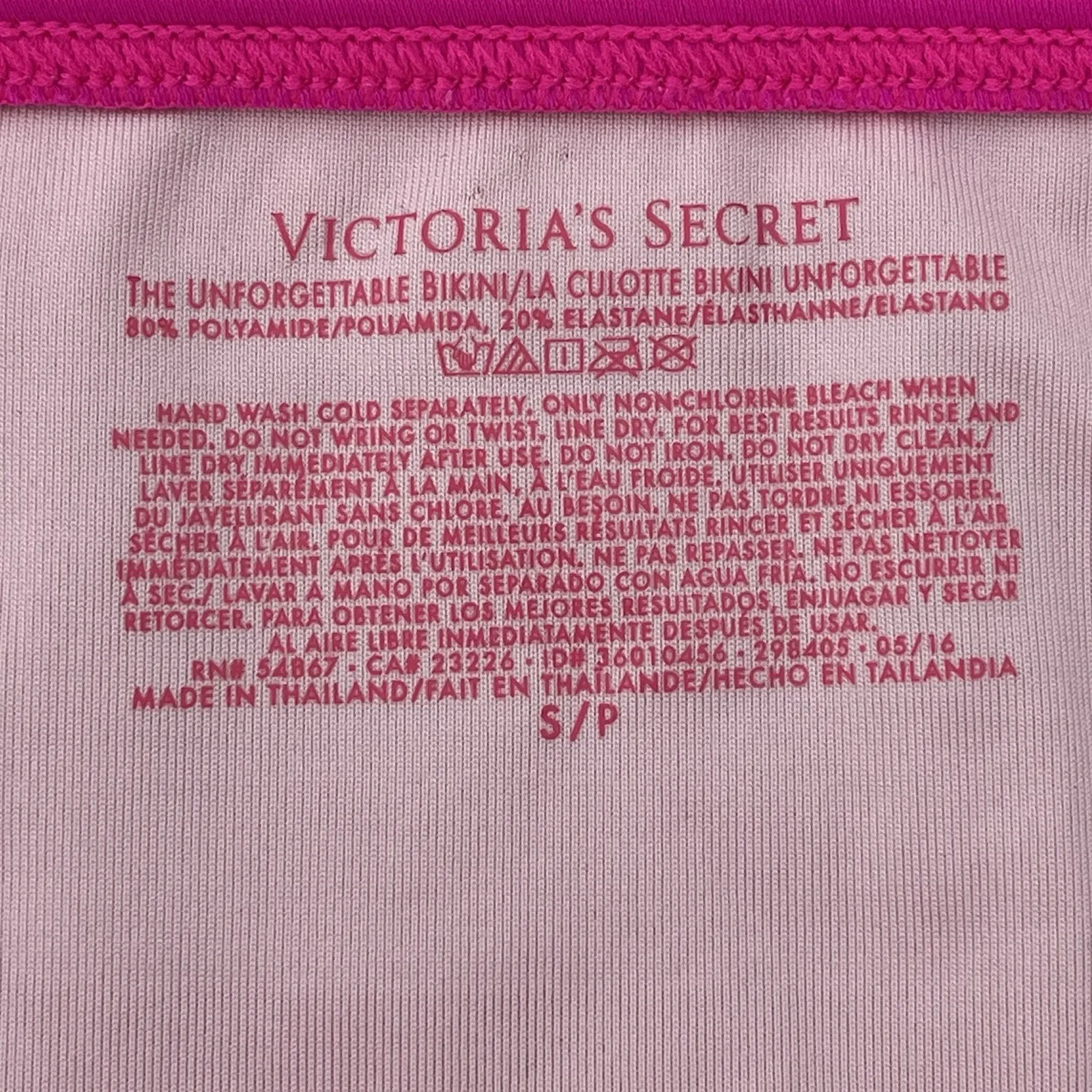 Victorias Secret Bikini Swimsuit Unforgettable Swim Bottom Women S 4 6 Neon Pink - Image 2