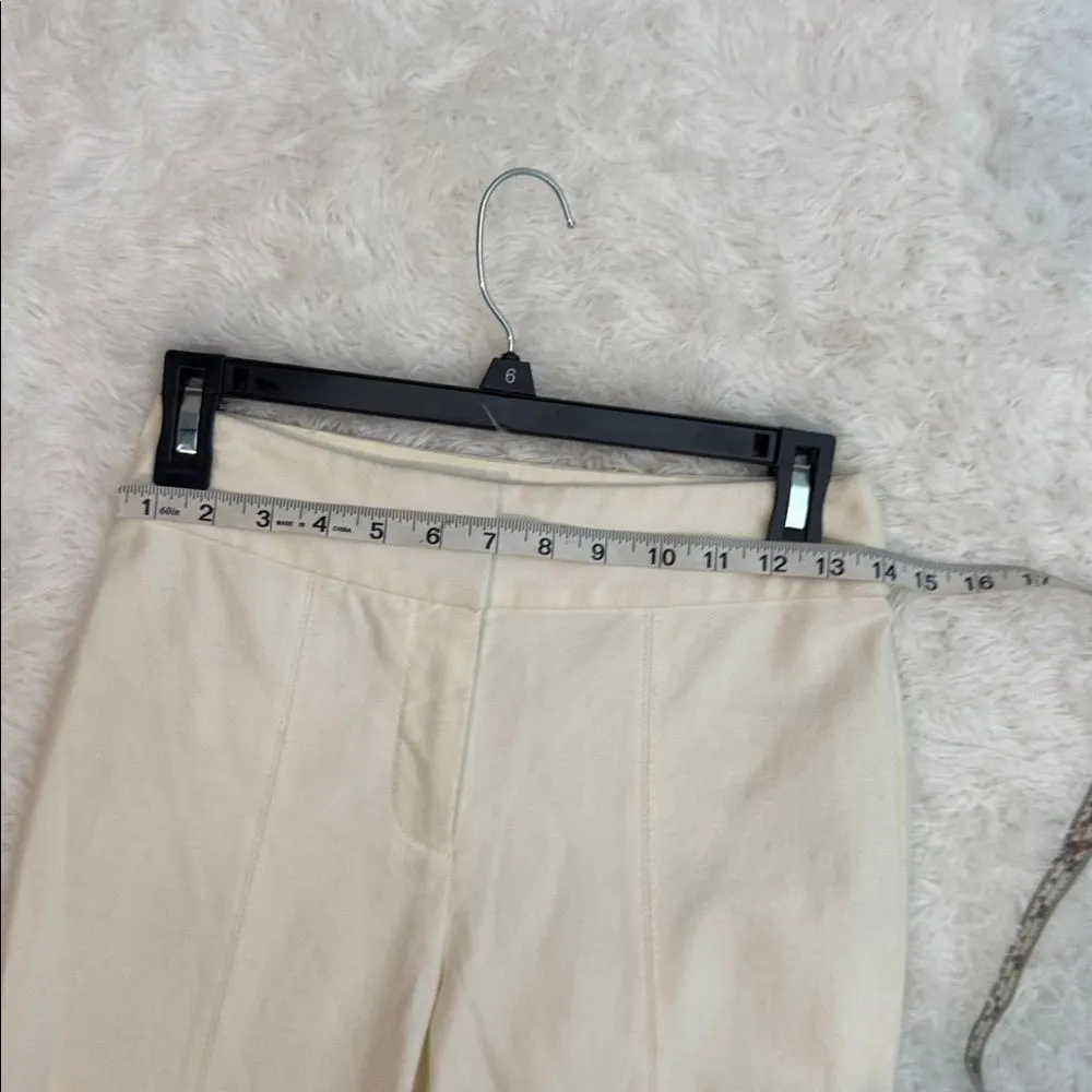 Derek Lam 10 Crosby Front Slit Pants in Crème Size 0 - Image 8
