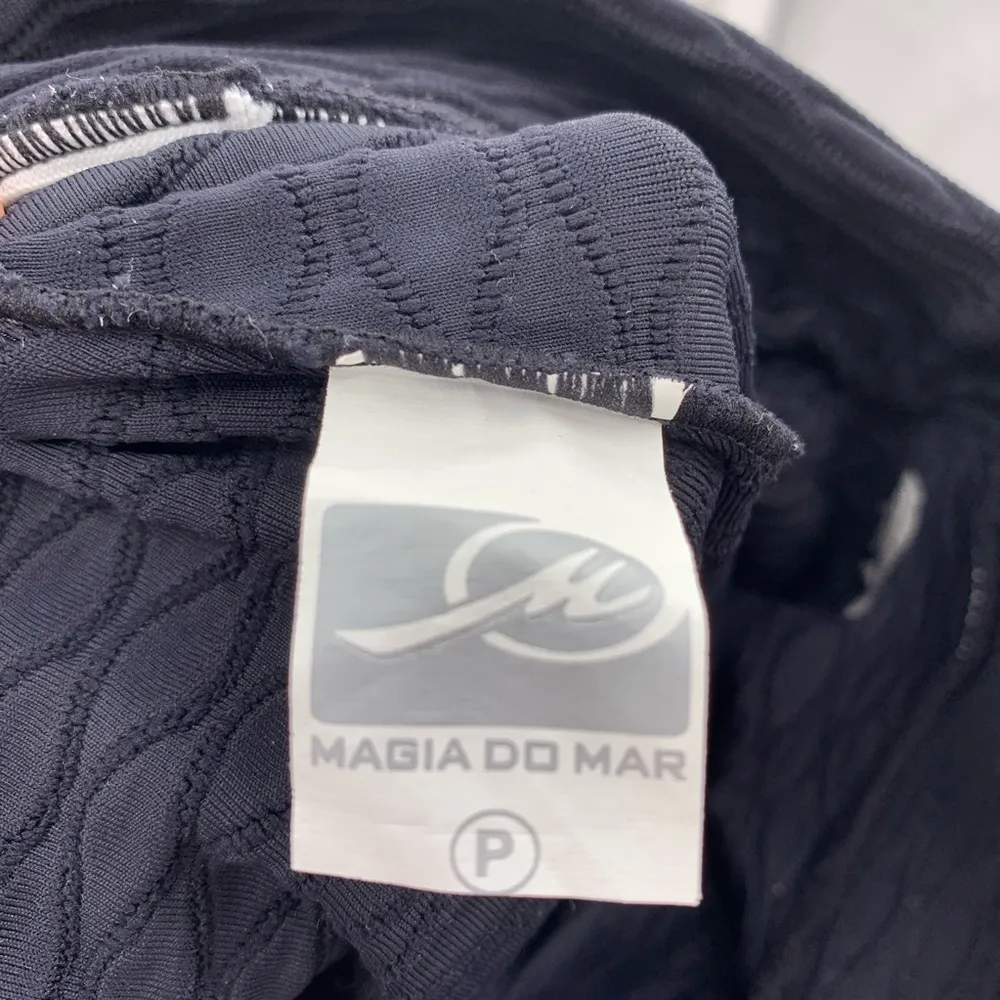 Magia Do Mar black textured cropped legging small - Image 4