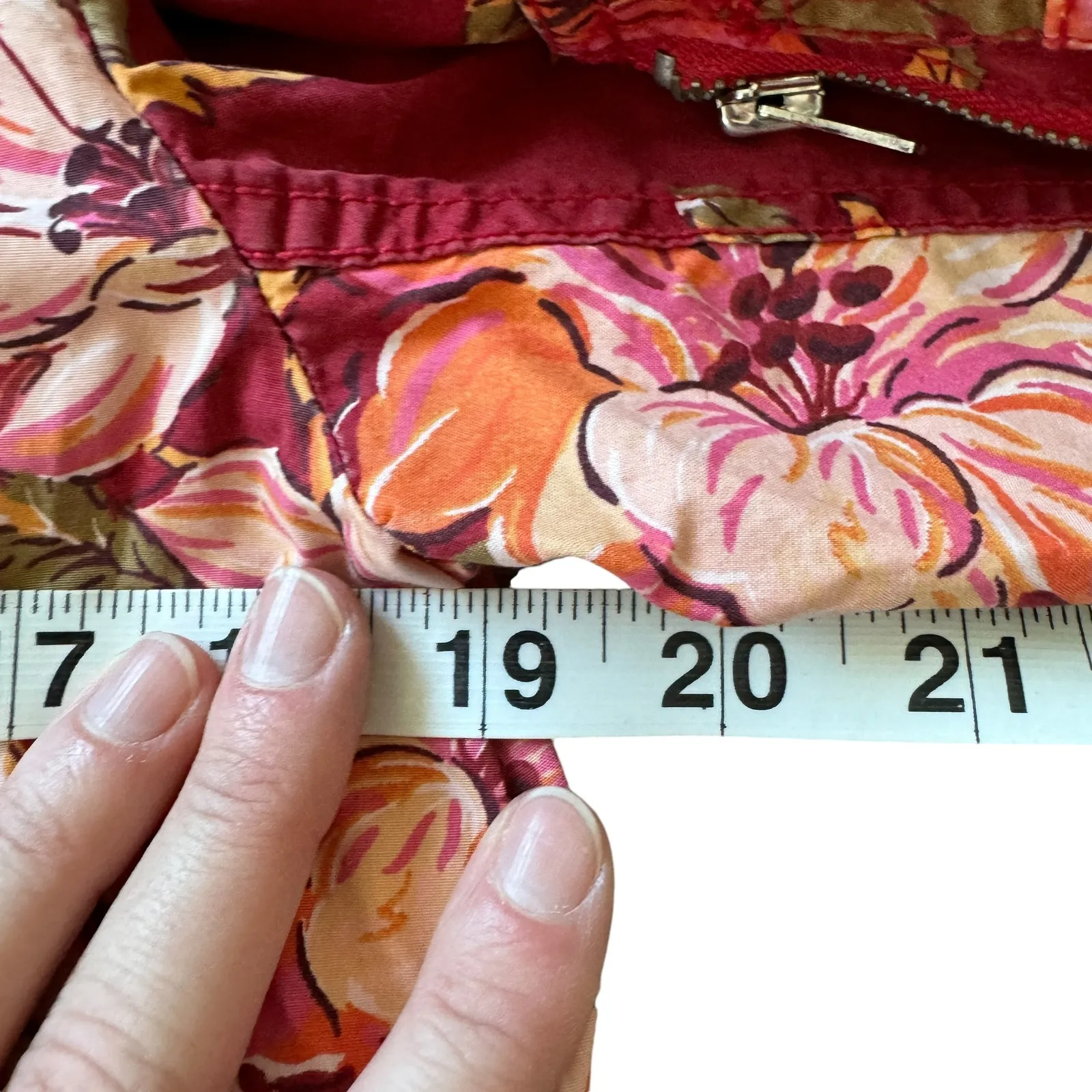 Ralph Lauren Red Floral Bomber Jacket - Image 9