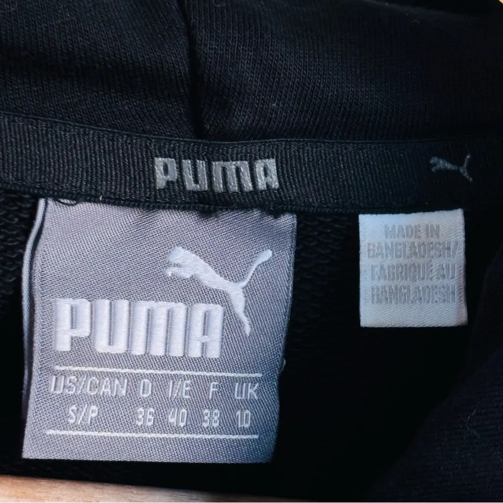 Puma Hoodie unisex size S tape logo sleeves - Image 9