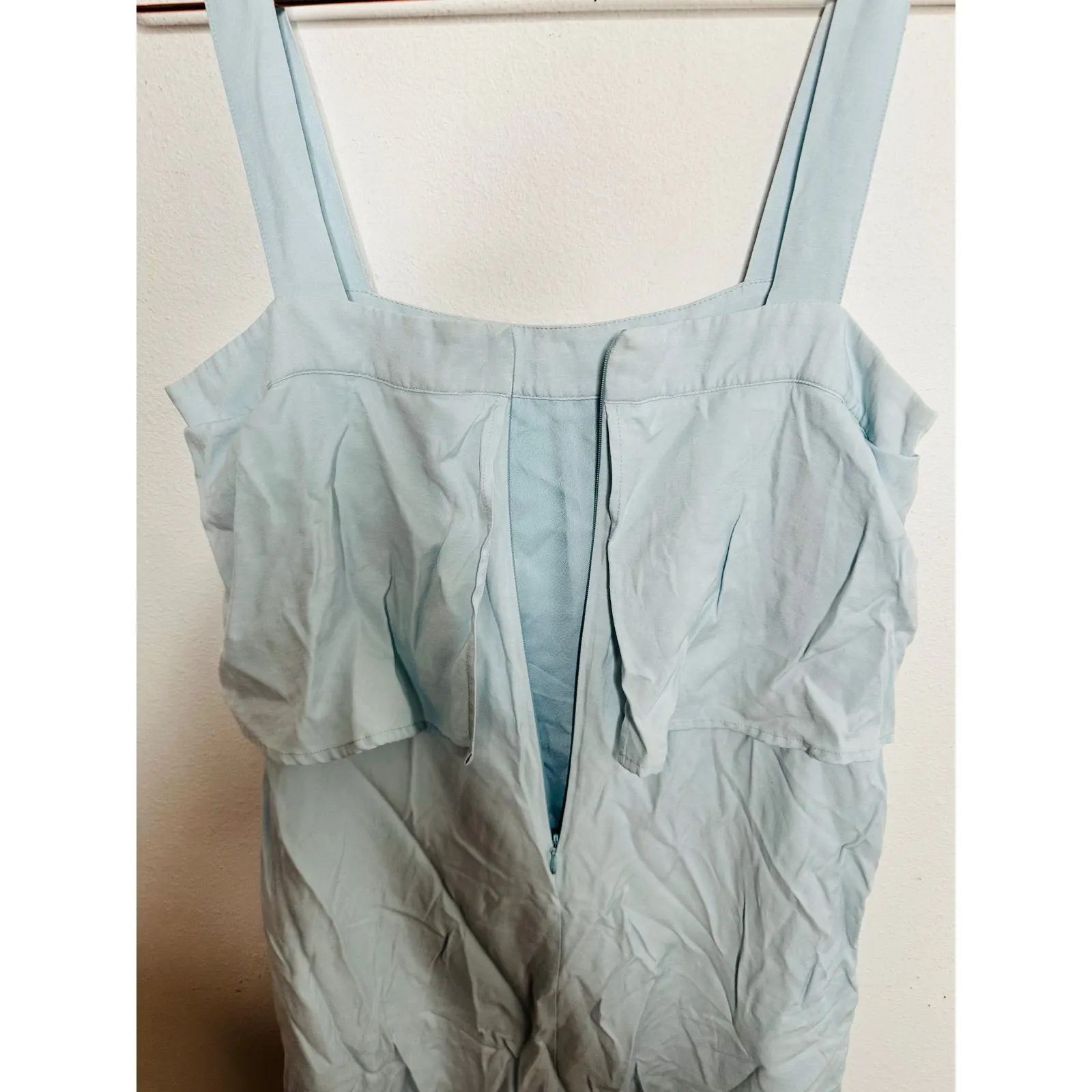 ROSIE POPE Blue Cloud Mia Maternity Ruffle Poppver Dress size Small - Image 9