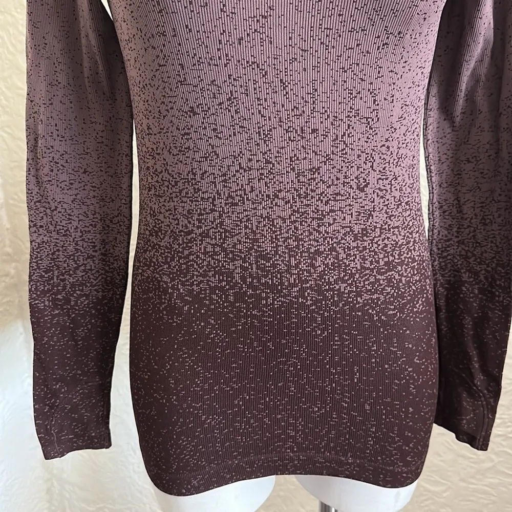 Athleta Flurry Blizzard Gradient Turtleneck Top Coffee Baselayer XS - Image 6