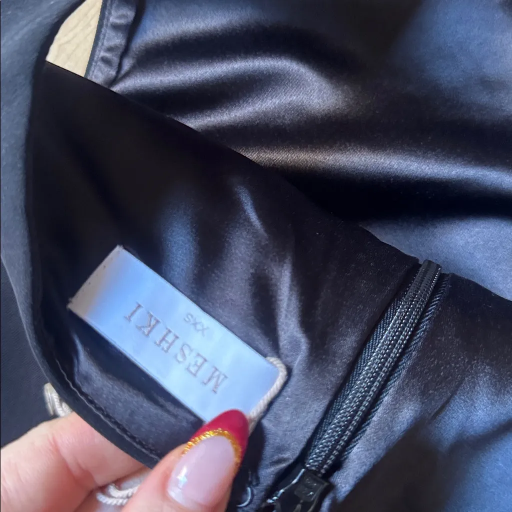 Meshki Black Mini Dress - Image 3