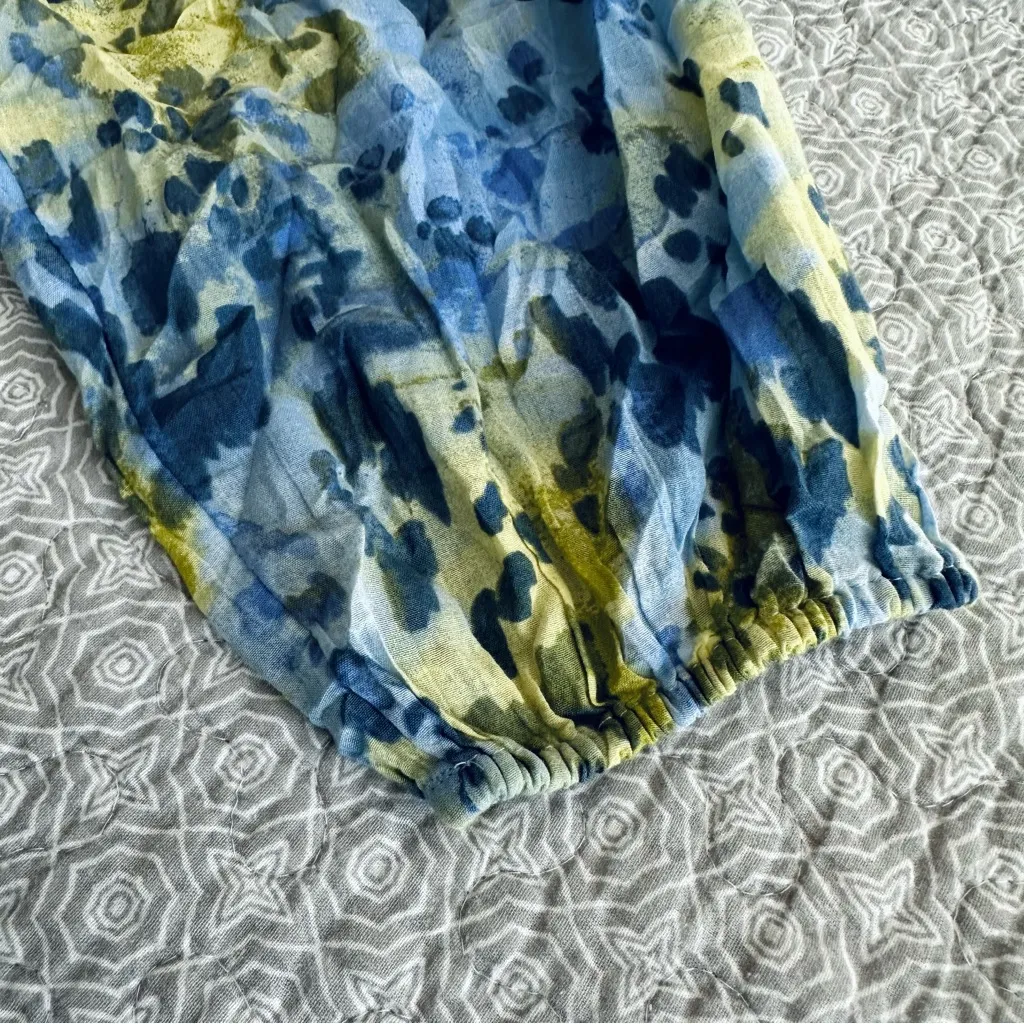 Aerie Rock 'N' Ruffle Mini Dress Blue Yellow Floral Size XL - New without tags! - Image 7