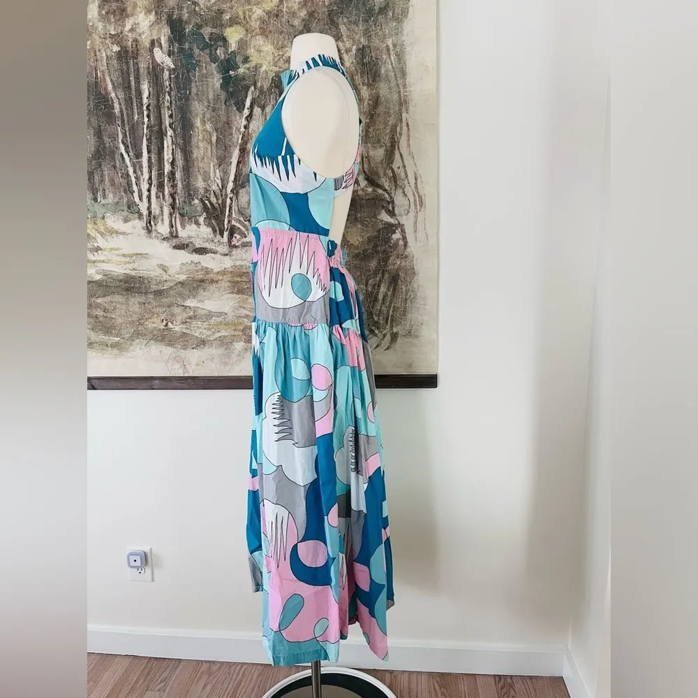 Free People SWF Highneck Cross Back Midi Dress Size Small $399 - Image 3