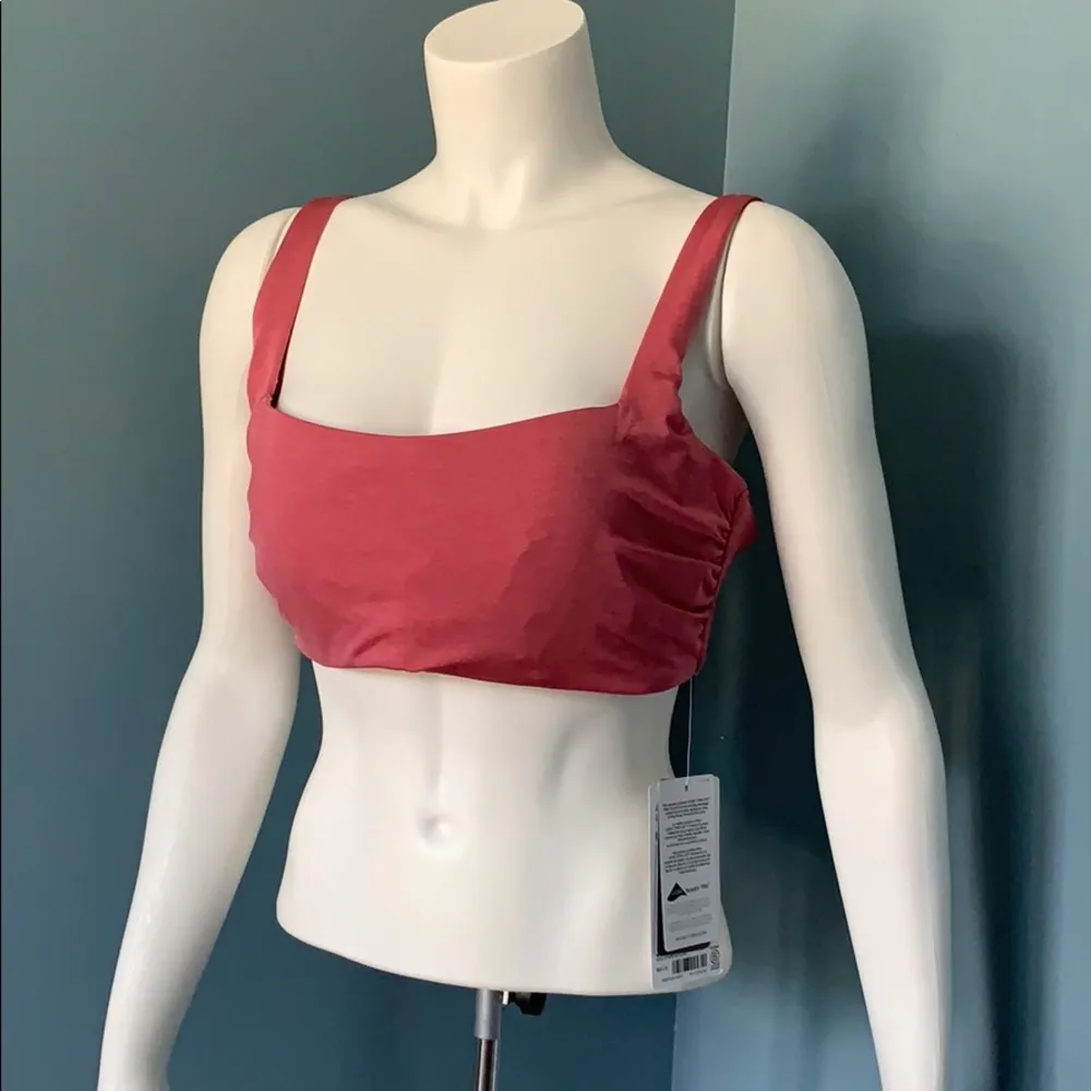 Athleta Aqualuxe Pink Bra Style Bikini Swim Top - Image 3