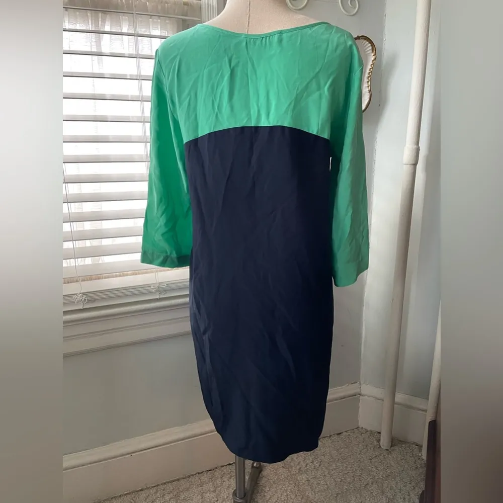 Amanda Uprichard Shift Dress colorblock silk small - Image 3