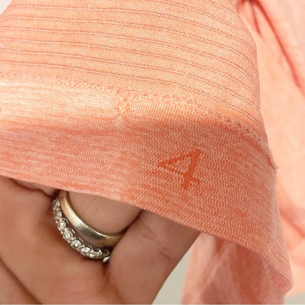 Lululemon  Size 4 Peach Swiftly Tech Short Sleeve Shirt 2.0 Athletic Workout - Image 3