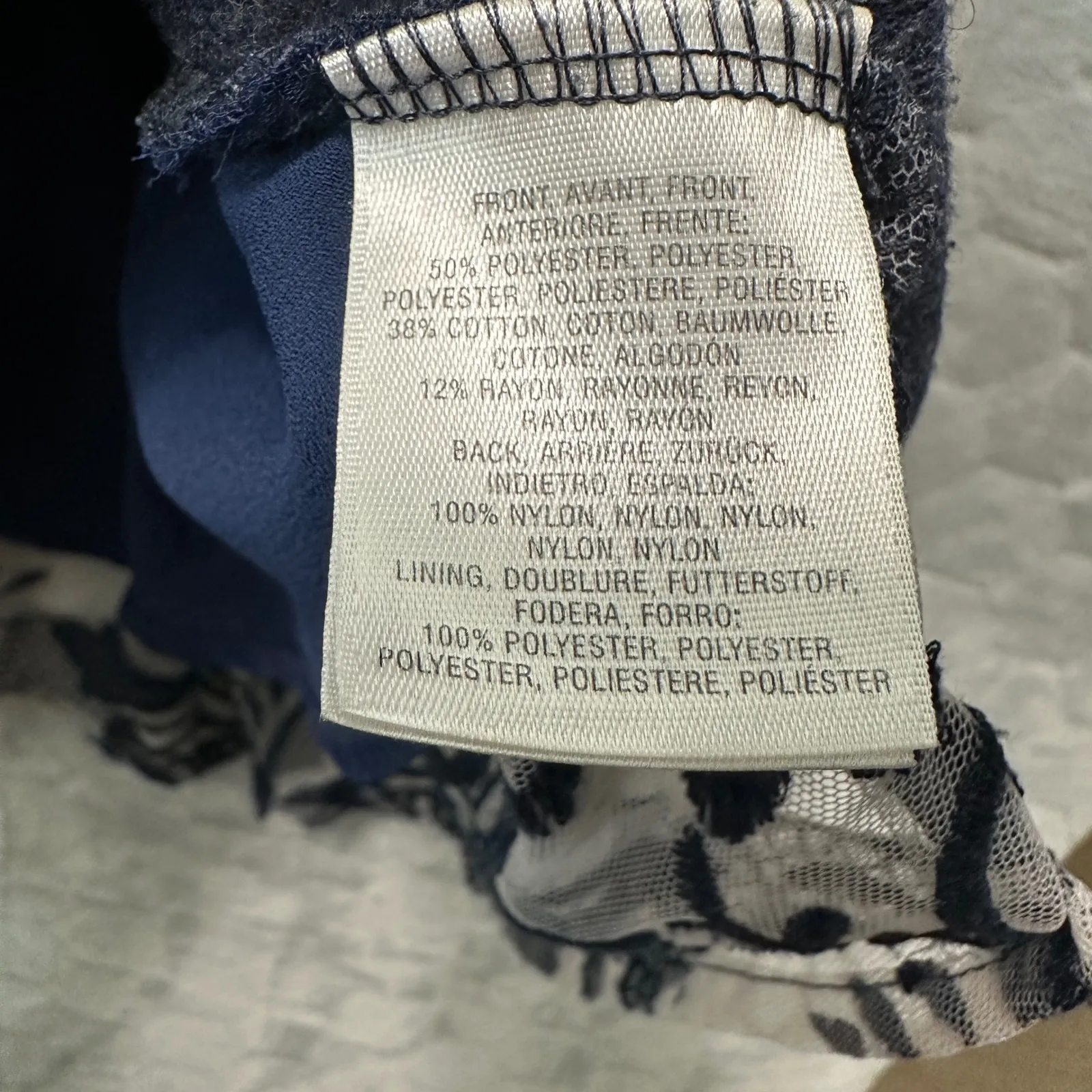 Anthropologie Vanessa Virginia Blue Lace Back Top Women S Romantic Whimsical - Image 6