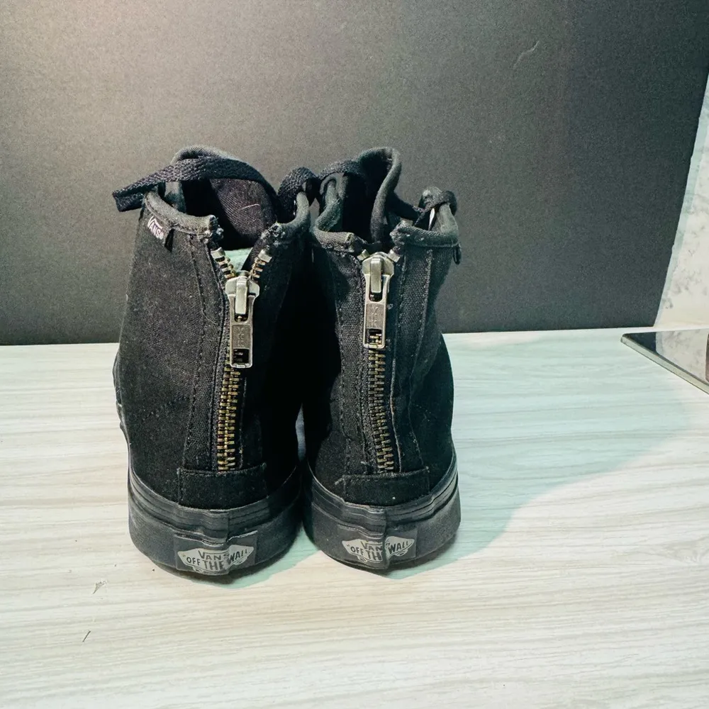 VANS 106 Hi Canvas Black Black Shoes 721356 Sneakers W/M - Image 4