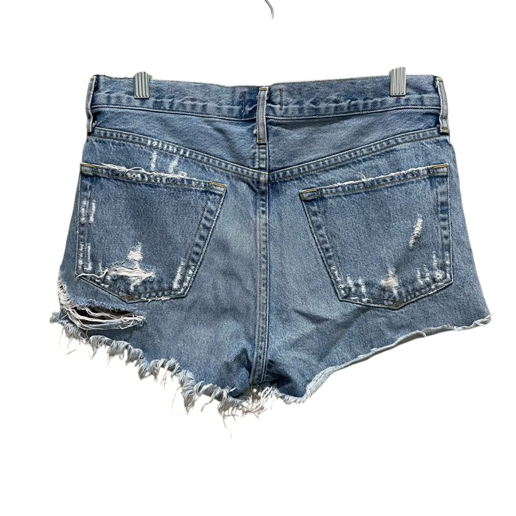 Agolde Parker Vintage Cutoff Denim Shorts Blue Women’s Size 26 - Image 6