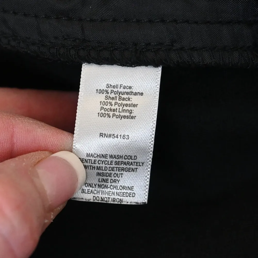 Marc New York Andrew Marc Womens 14 Faux Leather Black Crop Pants - Image 11