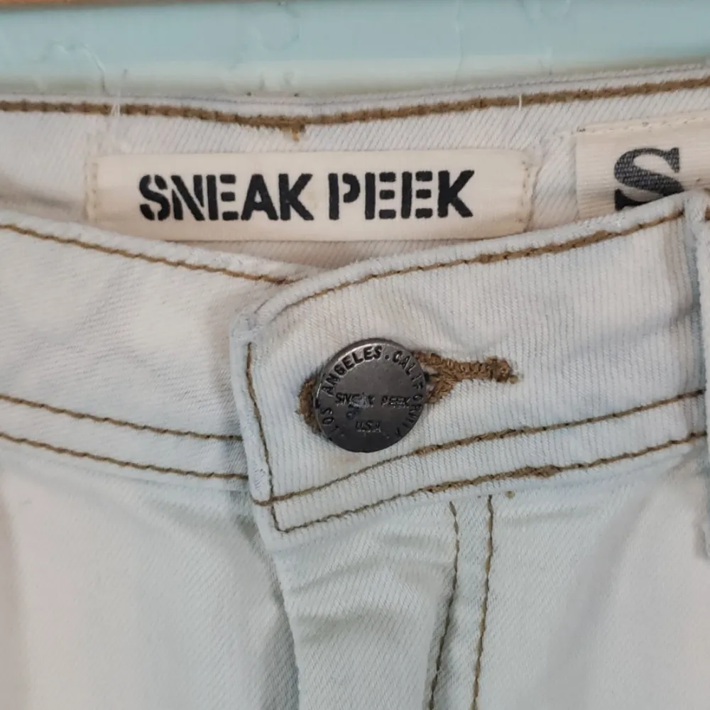 Sneak Peak ombre high rise denim shorts Blue - Image 2