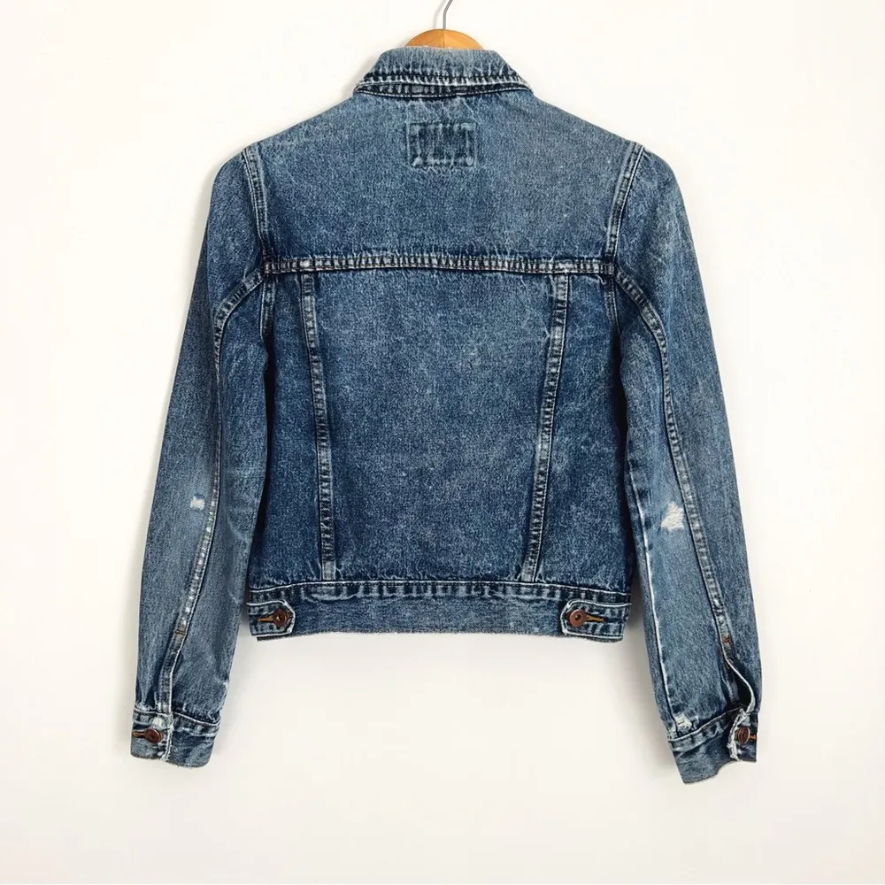 Forever 21 Button-Front Blue Denim Jacket | Size S - Image 2