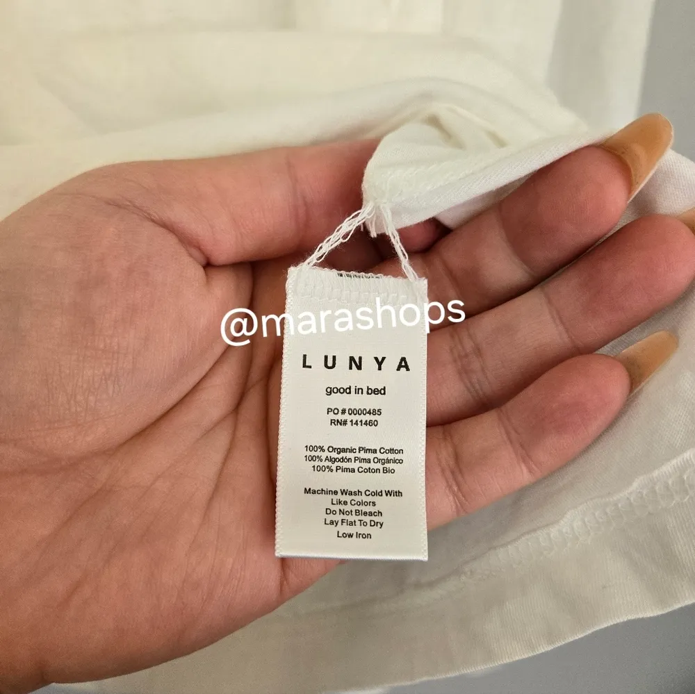 Lunya Organic Pima Long Sleeve Tee Size M - Image 7