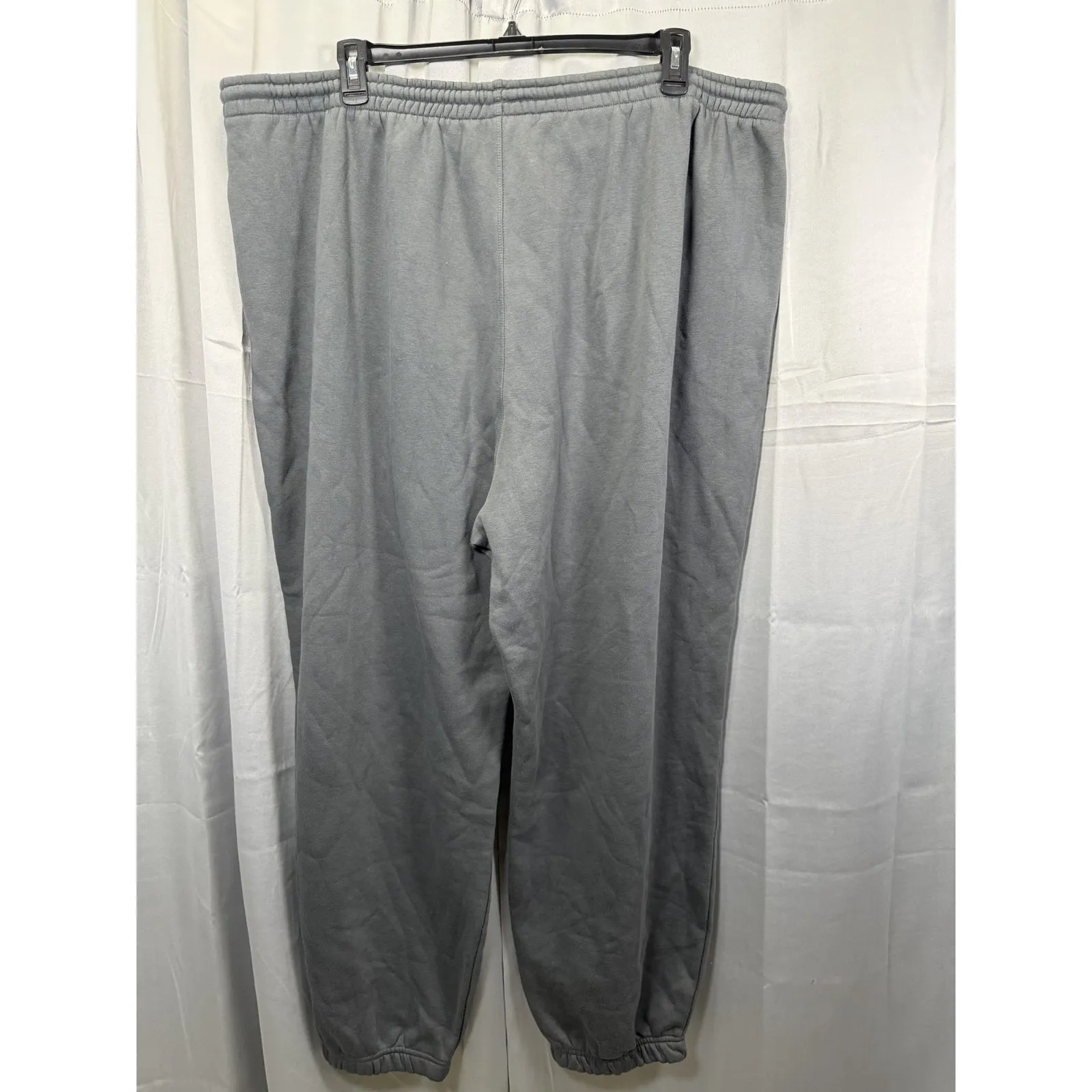 Reebok Pants Womens 4X Pure Grey 7 RI BL Fleece Plus Size Joggers Training - Image 8