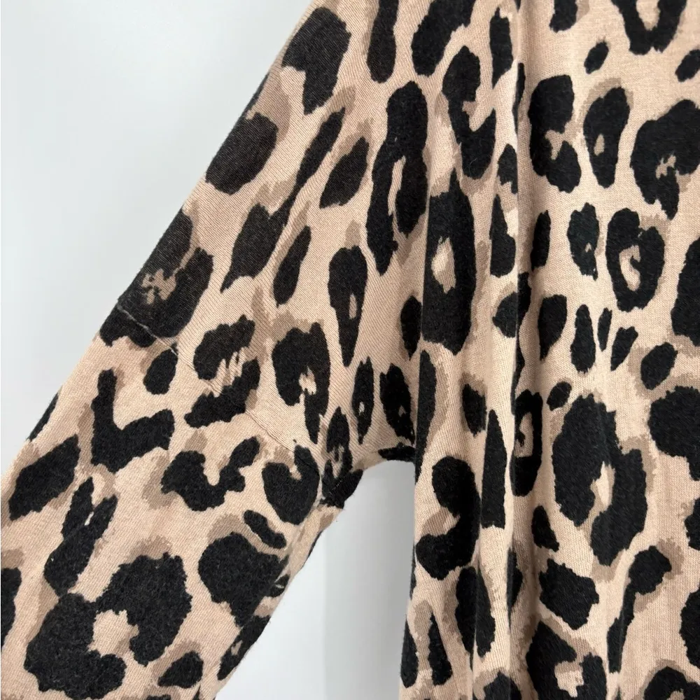 Sanctuary Essential open front leopard Cardigan cotton nylon in Classy Cat Small - Image 12