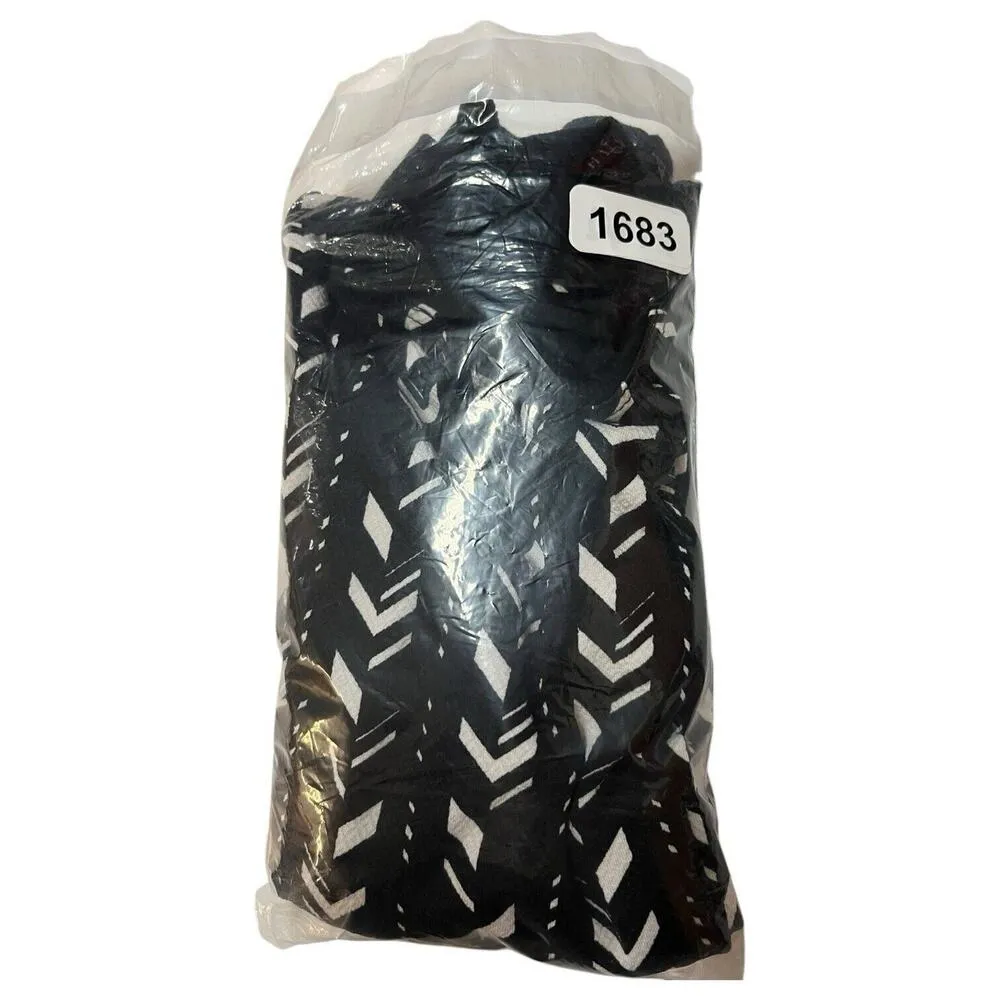 Black Halo Skirt Womens XS Midi Pencil Shirt Geometric Slimming Designer Black - Image 12