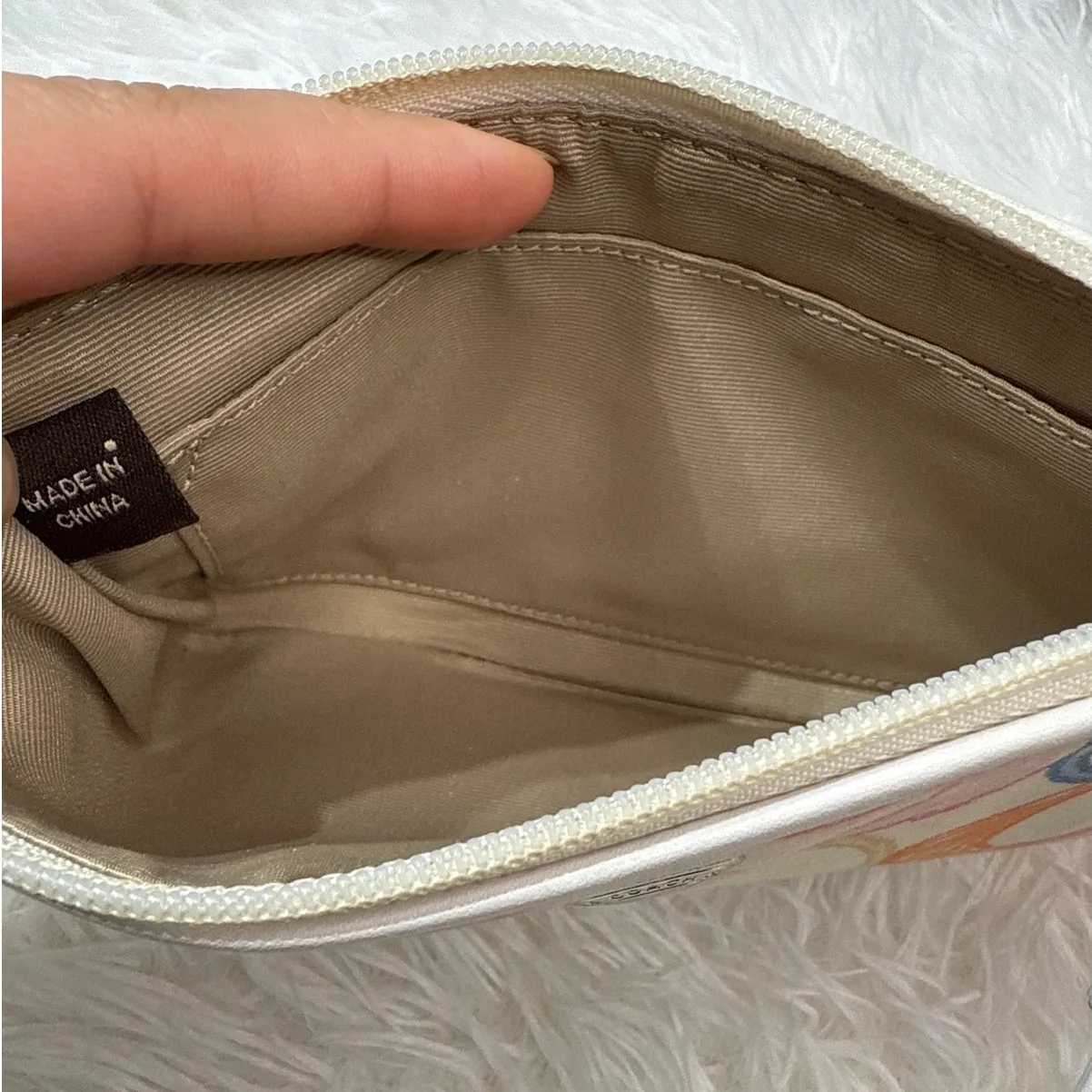 COACH Scribble Signature Fabric Multicolor Wristlet - Image 6