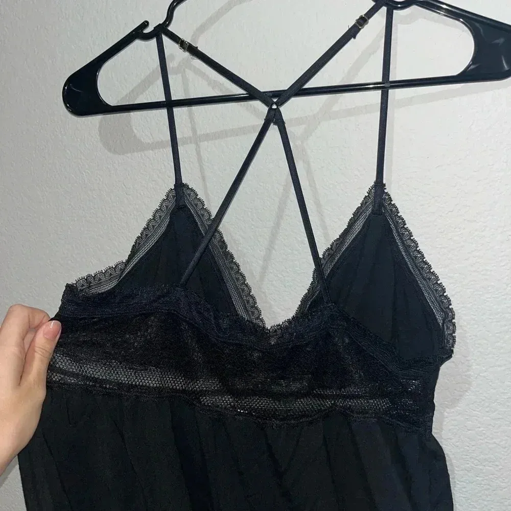 Victorias Secret Sleepwear Tanktop Black Lace - Image 6