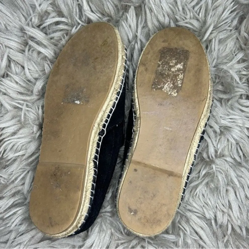 Steve Madden Linngo black suede espadrille slip on flats women’s shoe size 6 - Image 7