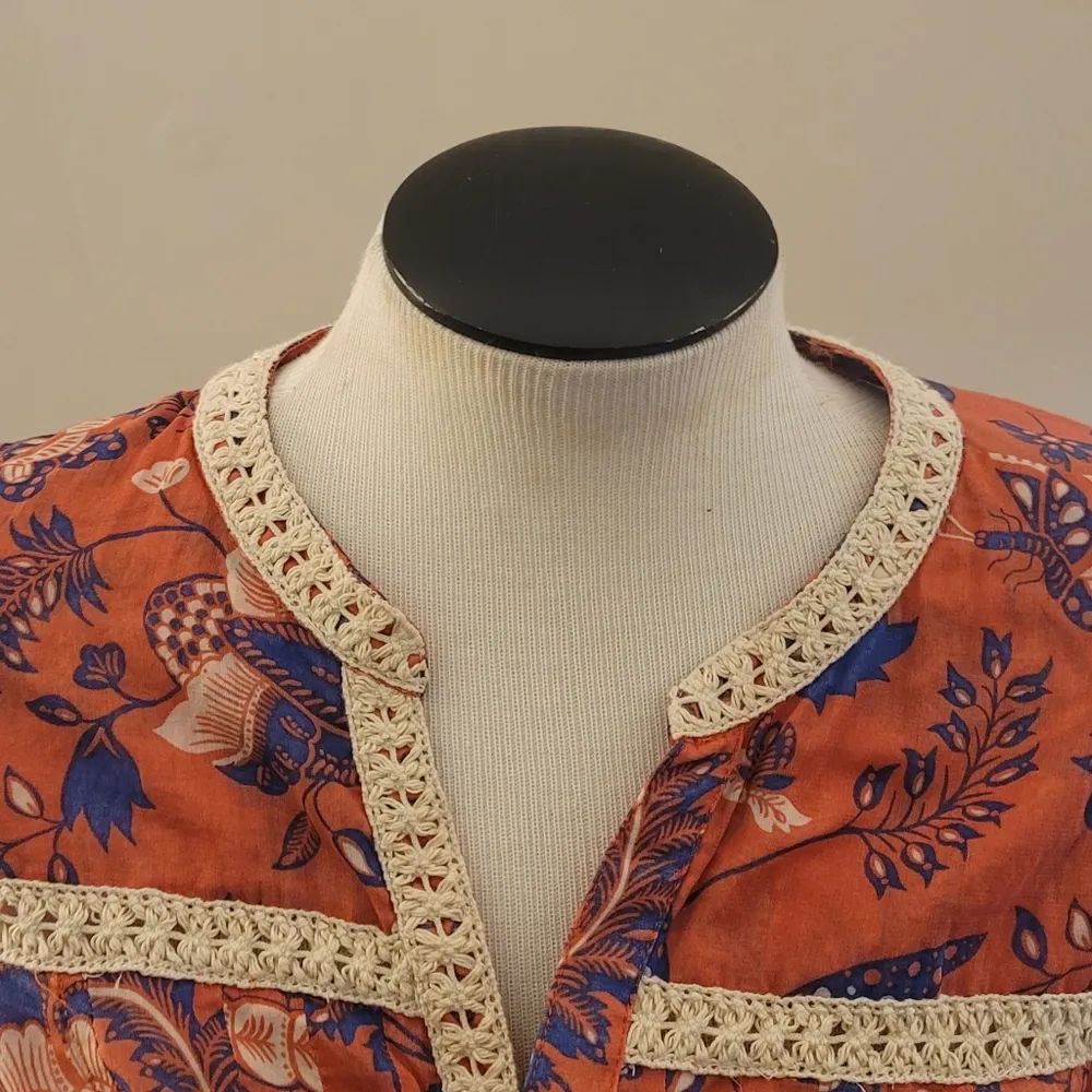 Anthropologie Maeve Pink Pinktuck Abella Longsleeve Popover Blouse 4 - Image 6