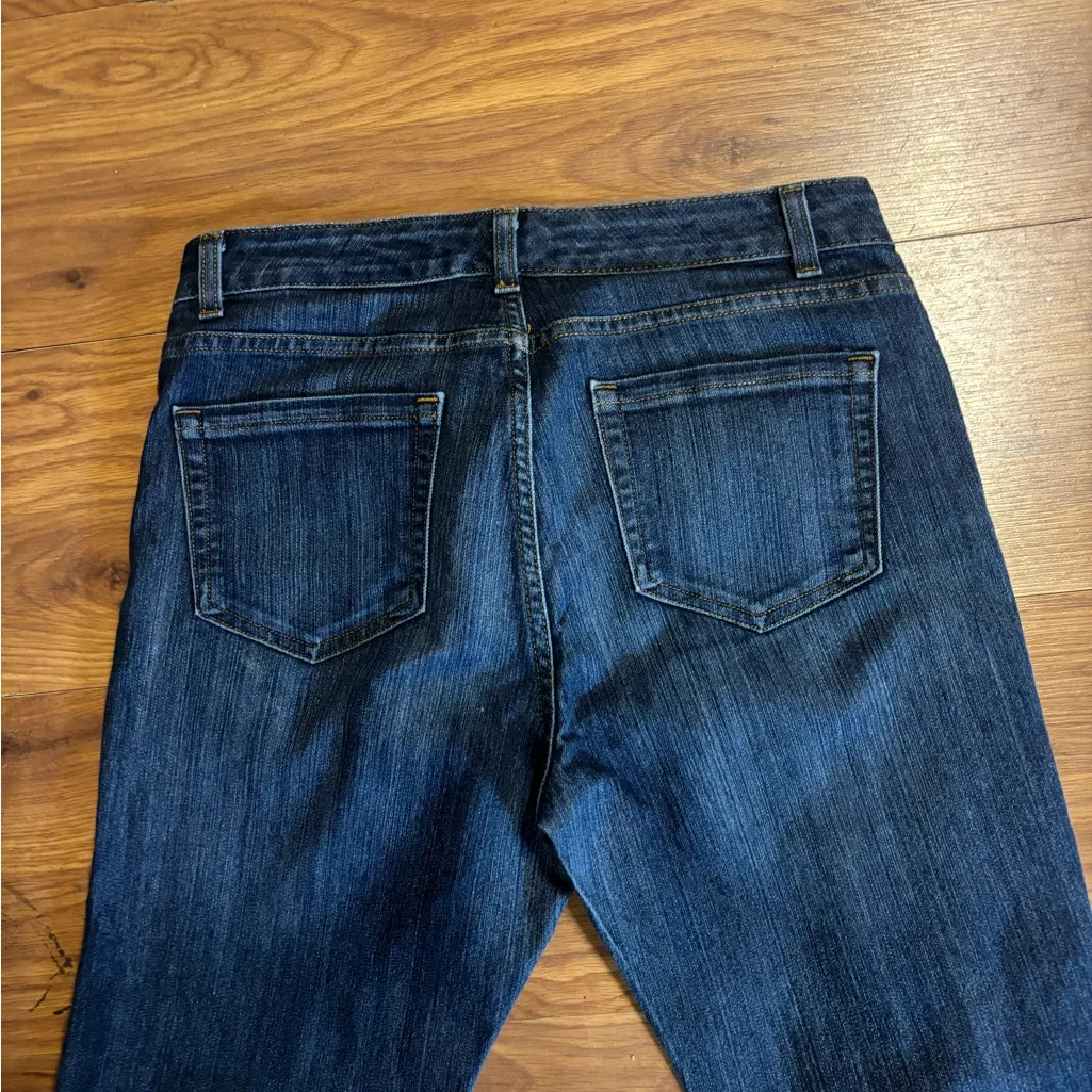 Jones New York Women’s Jeans Size 10 Lexington Straight Blue Denim Mid Rise Clas - Image 5