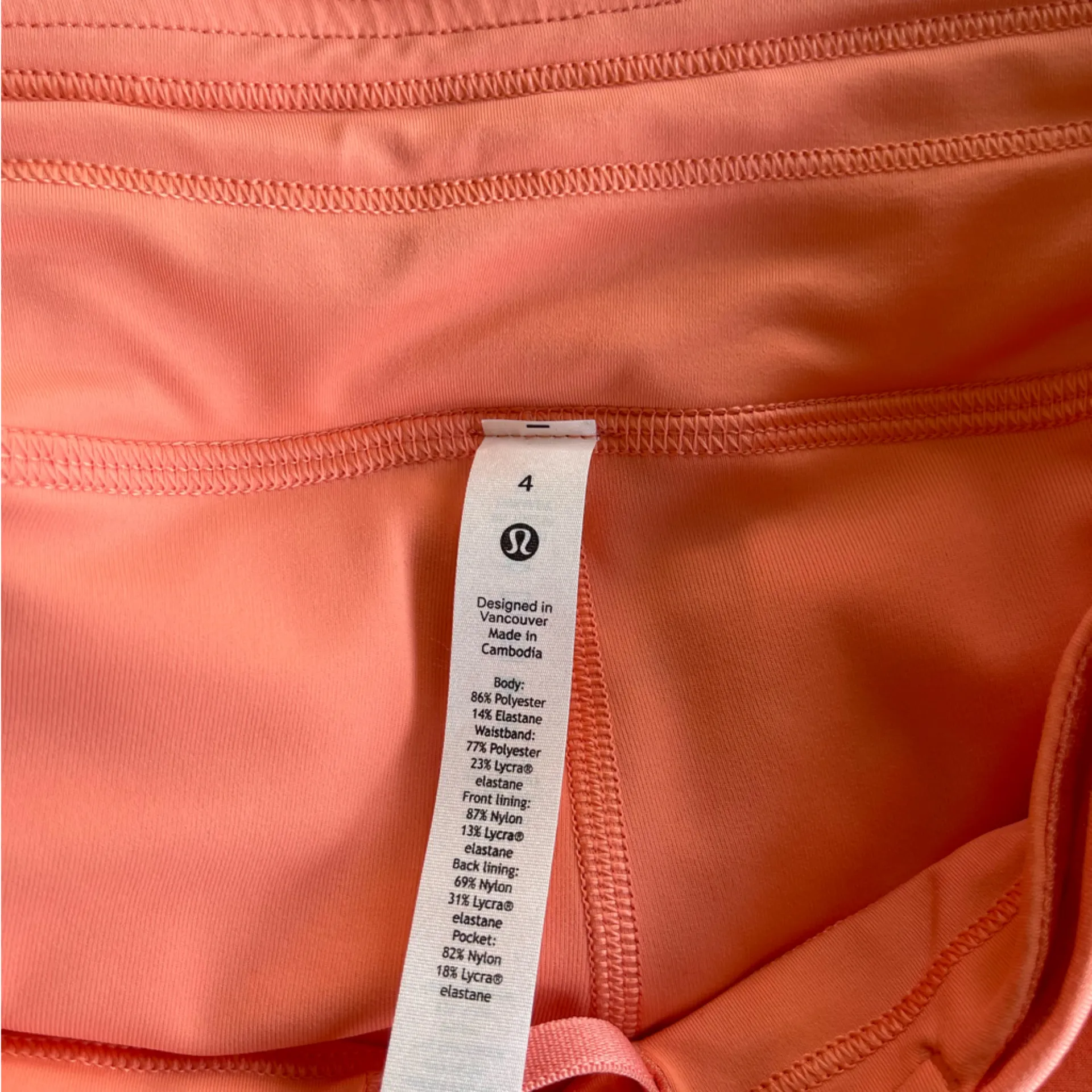 Lululemon Pace Rival Mid Rise Skirt *Tall Golden Apricot Size 4 Pleated - Image 8