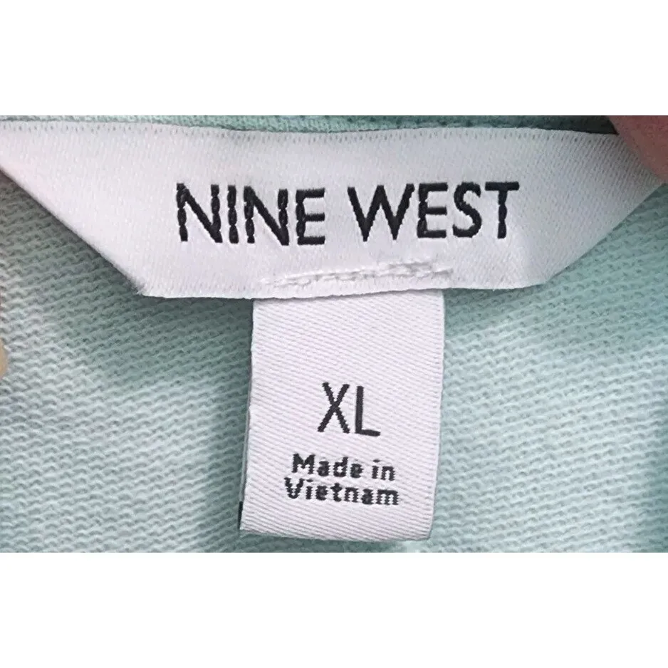 Nine West Womens Size X Large Side Tie Tee Shirt Dress‎ Light Blue - Image 5