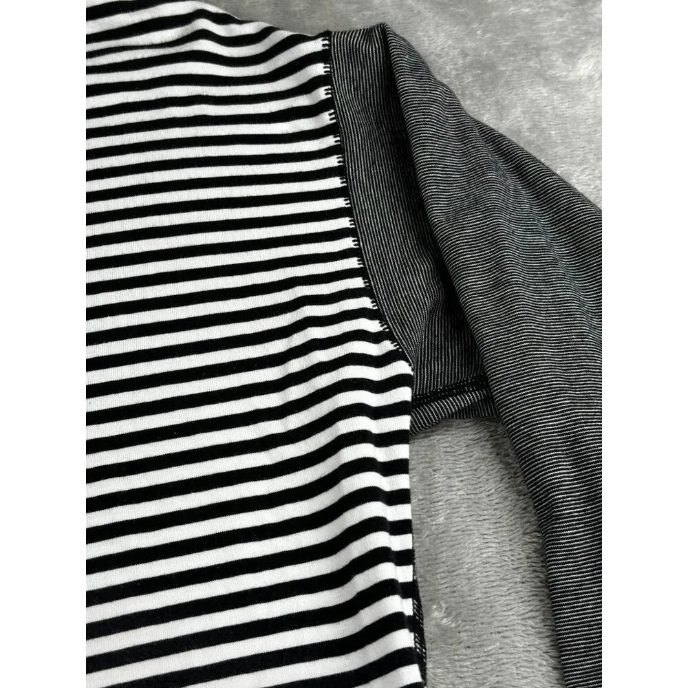 Lululemon Striped Shirt Long Sleeve Gray Sleeves Womens Medium Thumb - Image 5