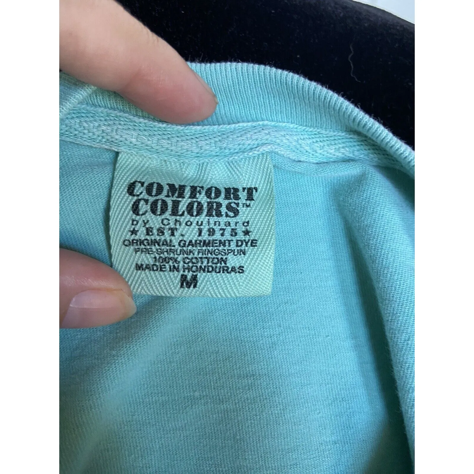 Comfort Colors Shirt Sz M Bulldog Class Southern Style Aqua UGA Georgia Tee‎ - Image 5