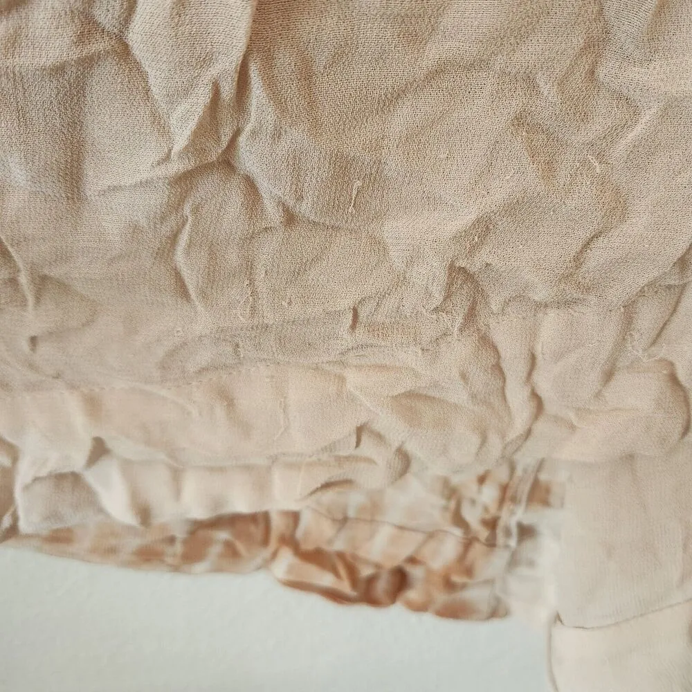 Free People Tie Dye Me Down Top Tunic Orange Sheer Dolman Sleeves Flowy Boho XS - Image 8