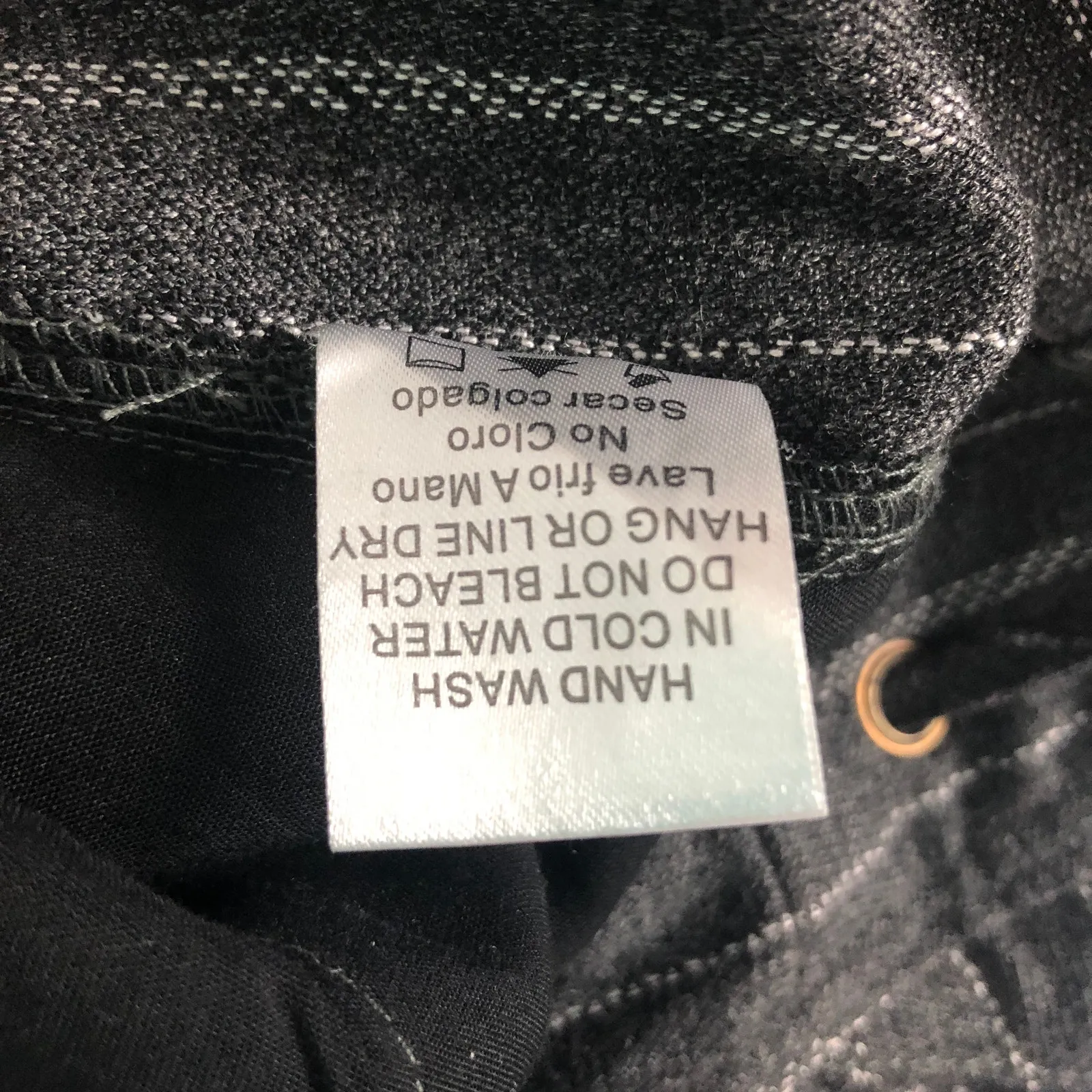 Black Pine Overalls Womens Small Cotton Dark Boho Barn Lumberjack Country Grunge Gray - Image 11