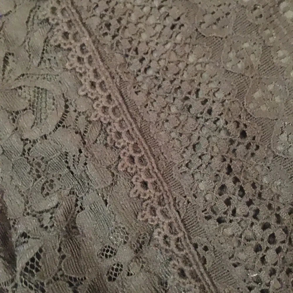 Black Knit Lace Romper/Suit Cover Up Size Small - Image 5