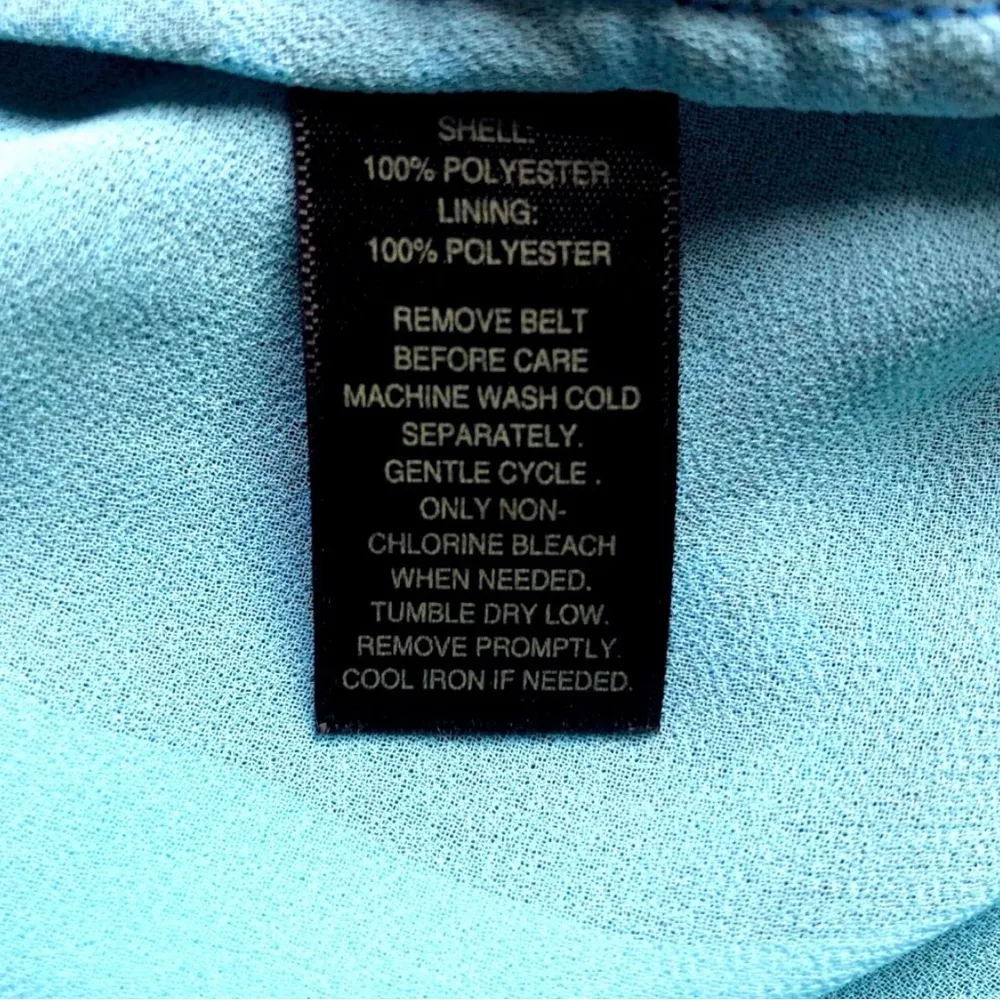 White House Black Market Ombre Blue/Pink/black Blouse w/cutouts & Studs! - Image 9