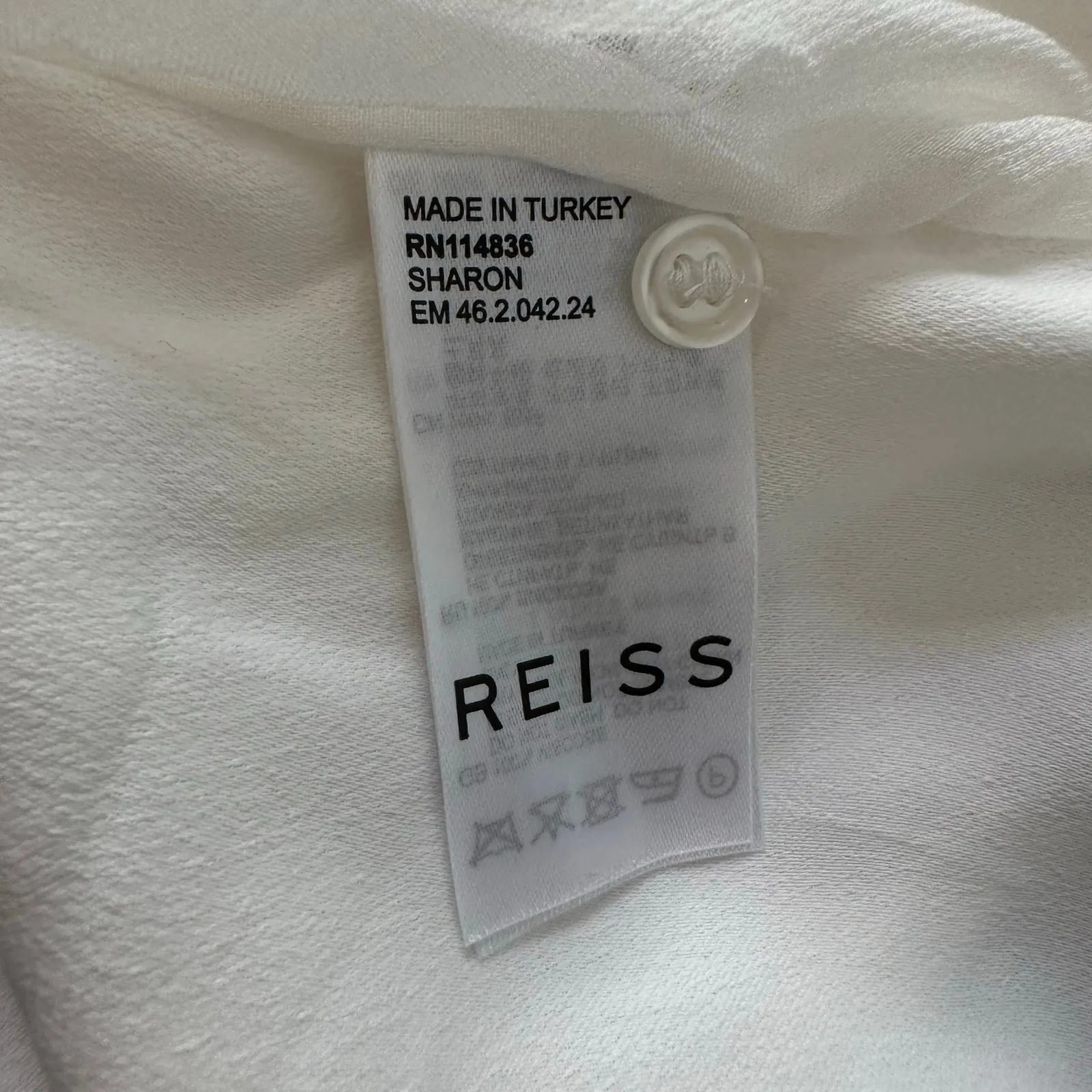 Reiss white & black sleeveless top size 4 NWT - Image 7