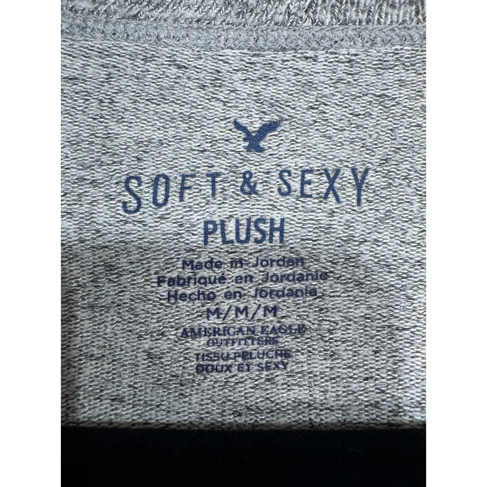 American Eagle Soft & Sexy Plush Gray Button Front Cardigan Sweater Size‎ Medium - Image 5