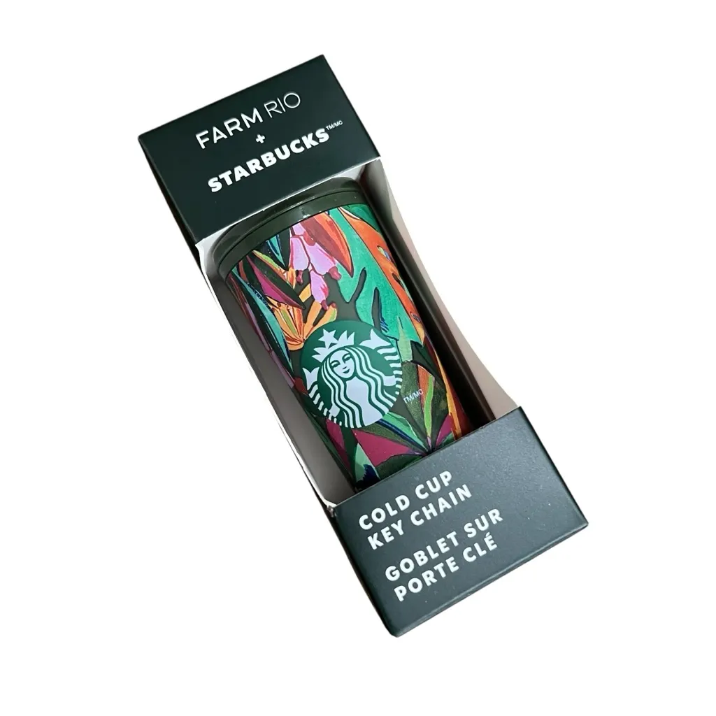 Farm Rio x Starbucks Cold Cup Keychain – Limited Edition Tropical Banana Print - Image 4