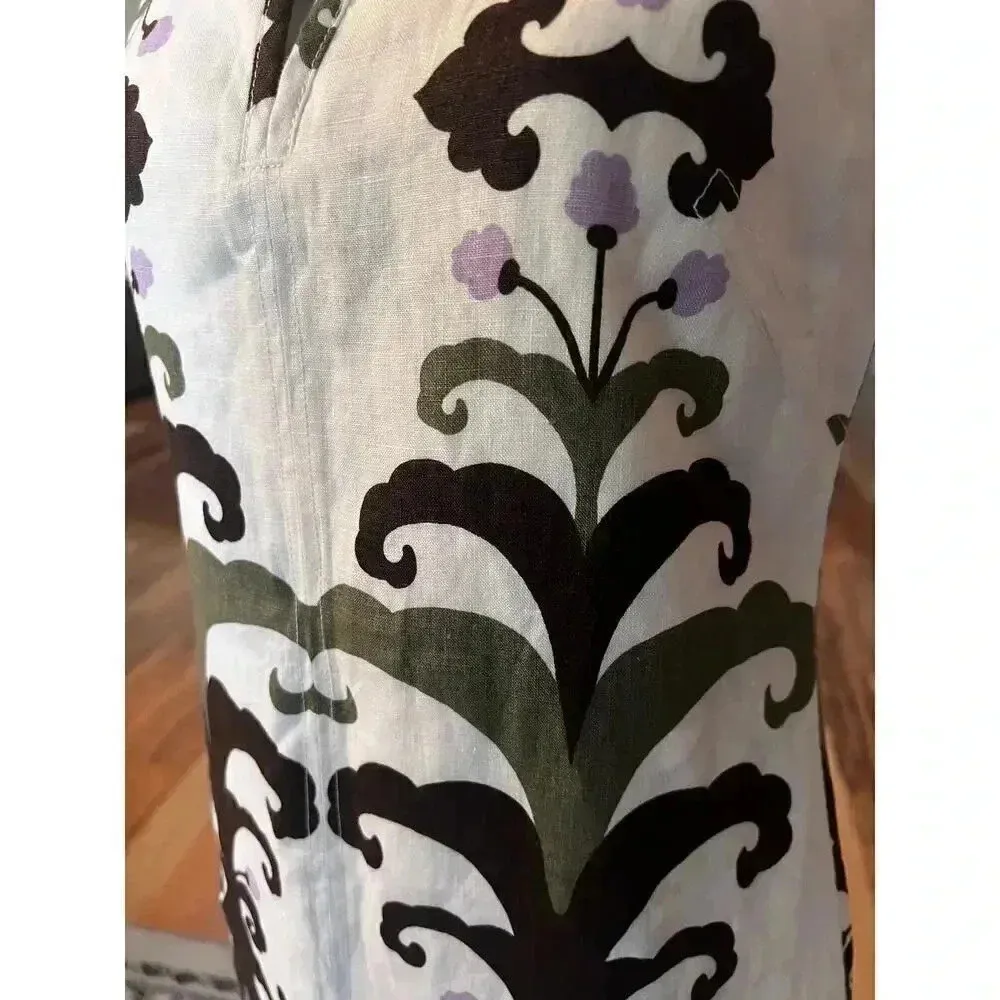 Tory Burch linen dress size 4 - Image 4
