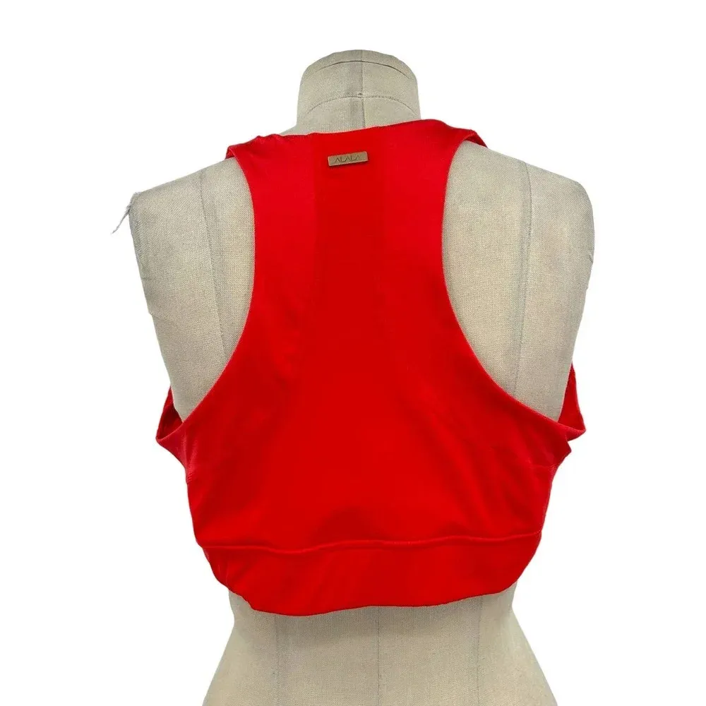 Alala Vamp Sports Bra Workout High Support Stretch Lava Red Plus Size 1X - Image 5