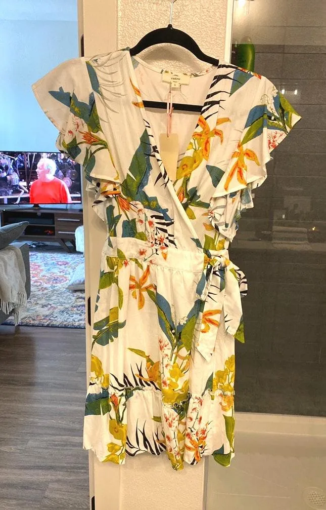 Entro Floral Wrap Dress - Image 2